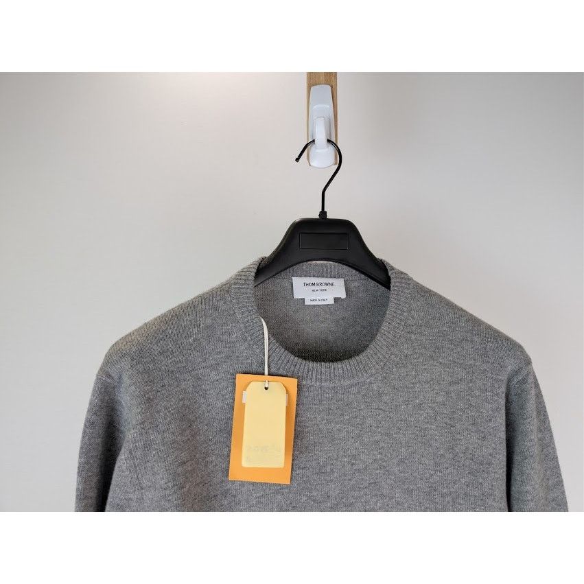Thom Browne o1rshd1 Holiday Scenery Wool Crew Neck Sweater in Light Grey Size US XXL / EU 58 / 5 - 3 Thumbnail
