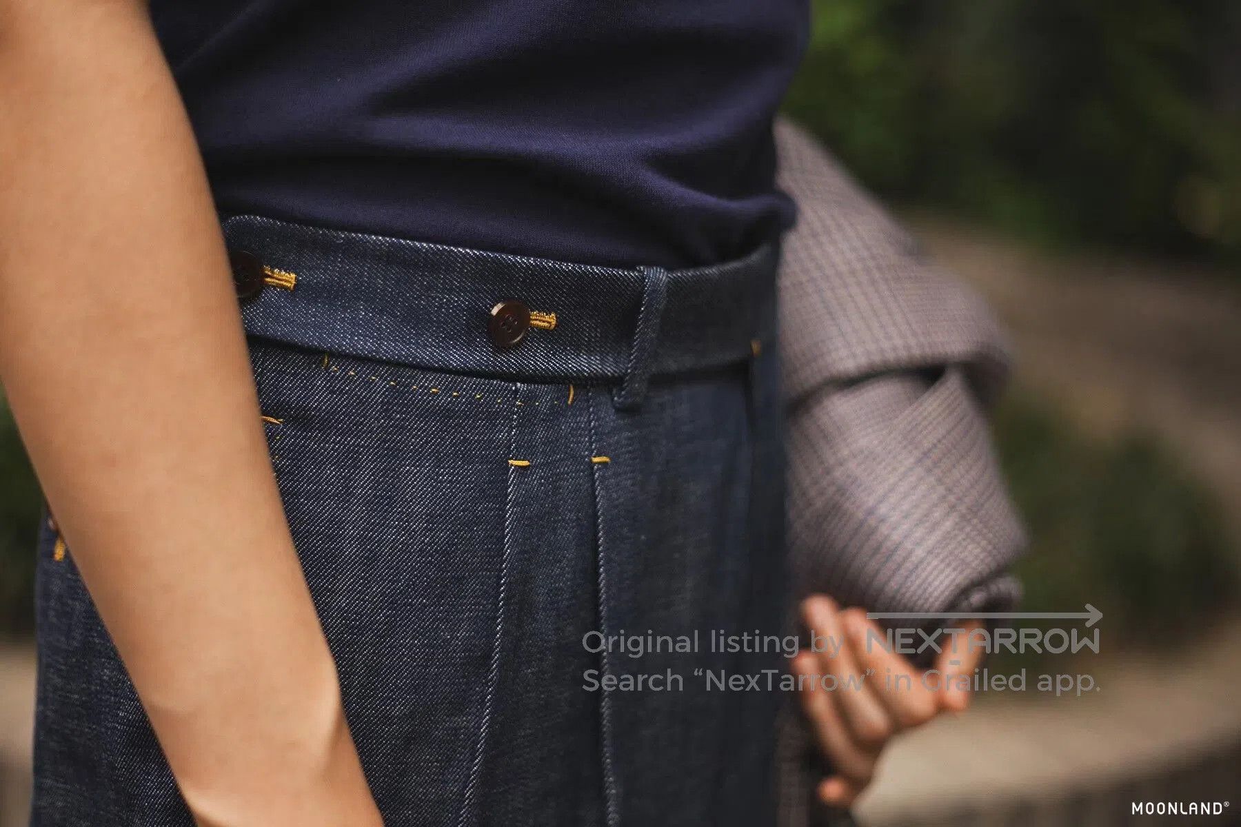 Japanese Brand Custom Handmade High-Waist Denim Pants. Size US 34 / EU 50 - 8 Thumbnail