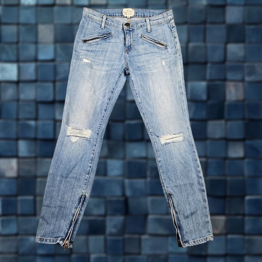 Vintage Current Elliott Jeans Women’s The Silverlake Zip Five Pockets Casual Size 28 Blue Regular 28 Denim Pants Size 28" / US 6 / IT 42 - 1 Thumbnail