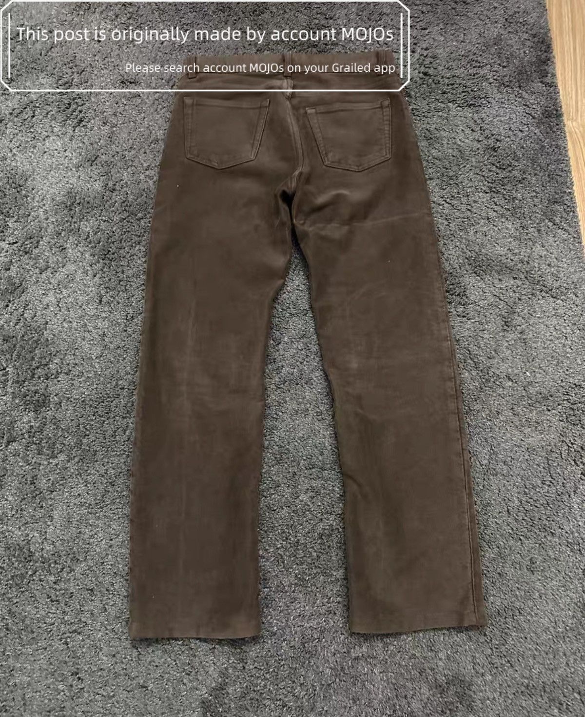 Helmut Lang Helmut Lang Moleskin Brown Denim mojos1724 Size US 30 / EU 46 - 2 Thumbnail
