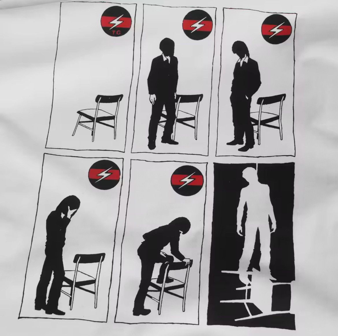 Vintage Throbbing Gristle Graphic Printed Cotton Tshirt Size US XL / EU 56 / 4 - 3 Thumbnail