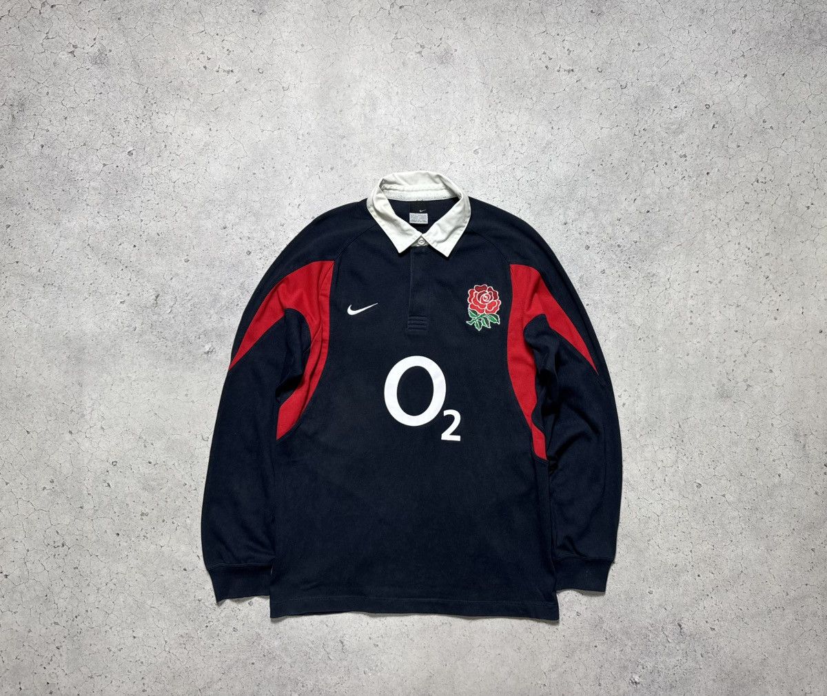 【Nike】 00s〜 England warm up wear O2 Vintage Nike Soccer Jersey Shirt 2007 England Rugby O2 Rose