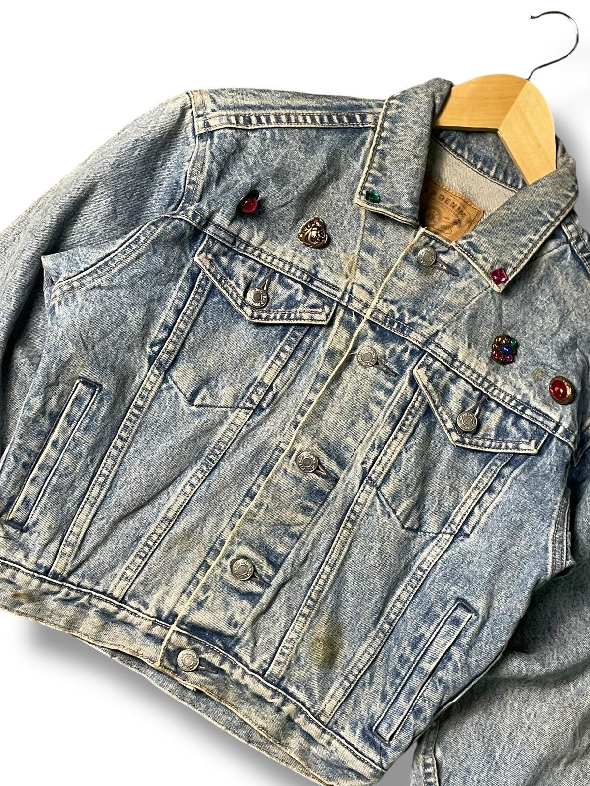 Gap × Vintage VTG Gap Denim Jacket Women (4) Size XS / US 0-2 / IT 36-38 - 2 Thumbnail