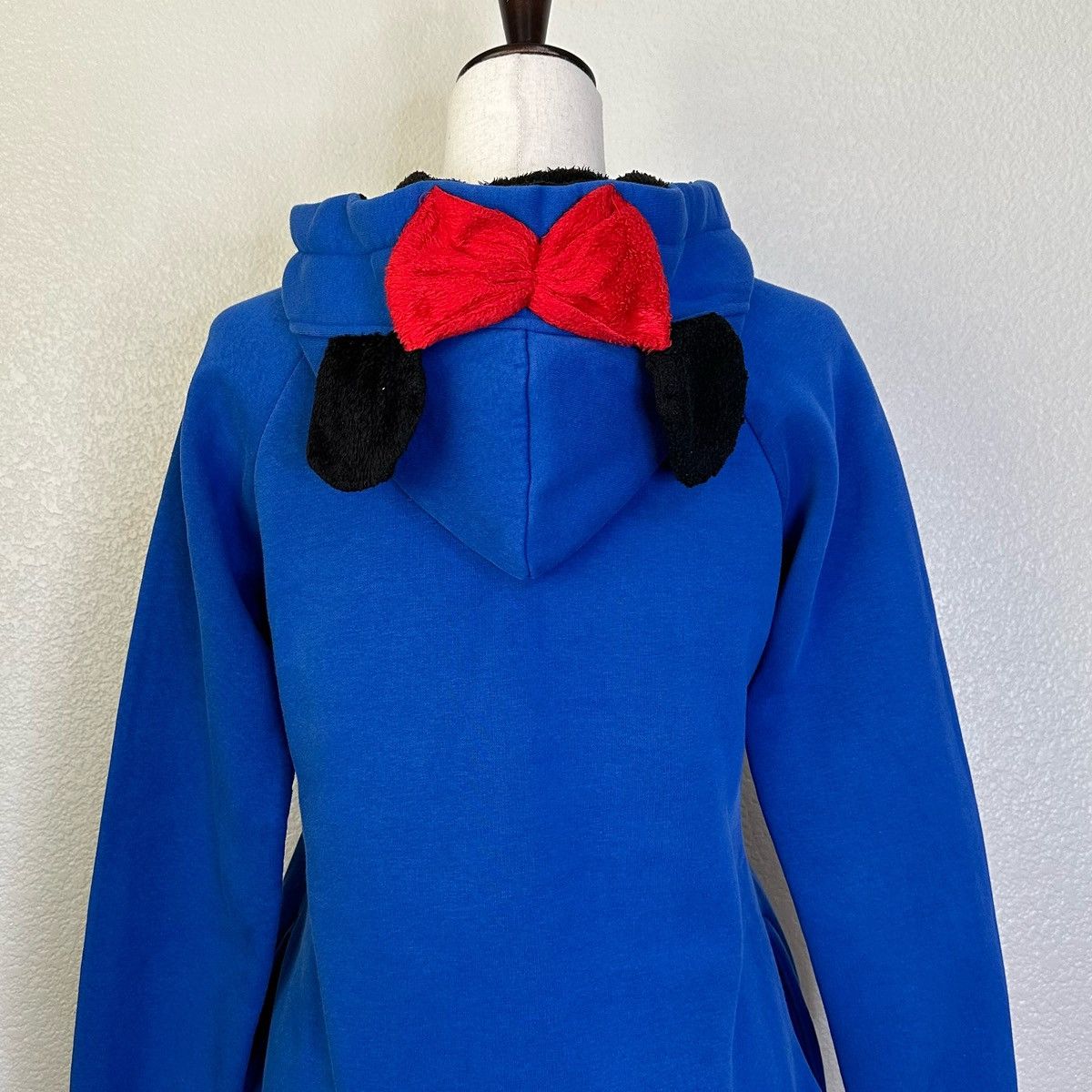 Mickey Mouse Minnie Mouse Ear Hoodie Blue Pullover Sweatshirt Size S / US 4 / IT 40 - 8 Thumbnail