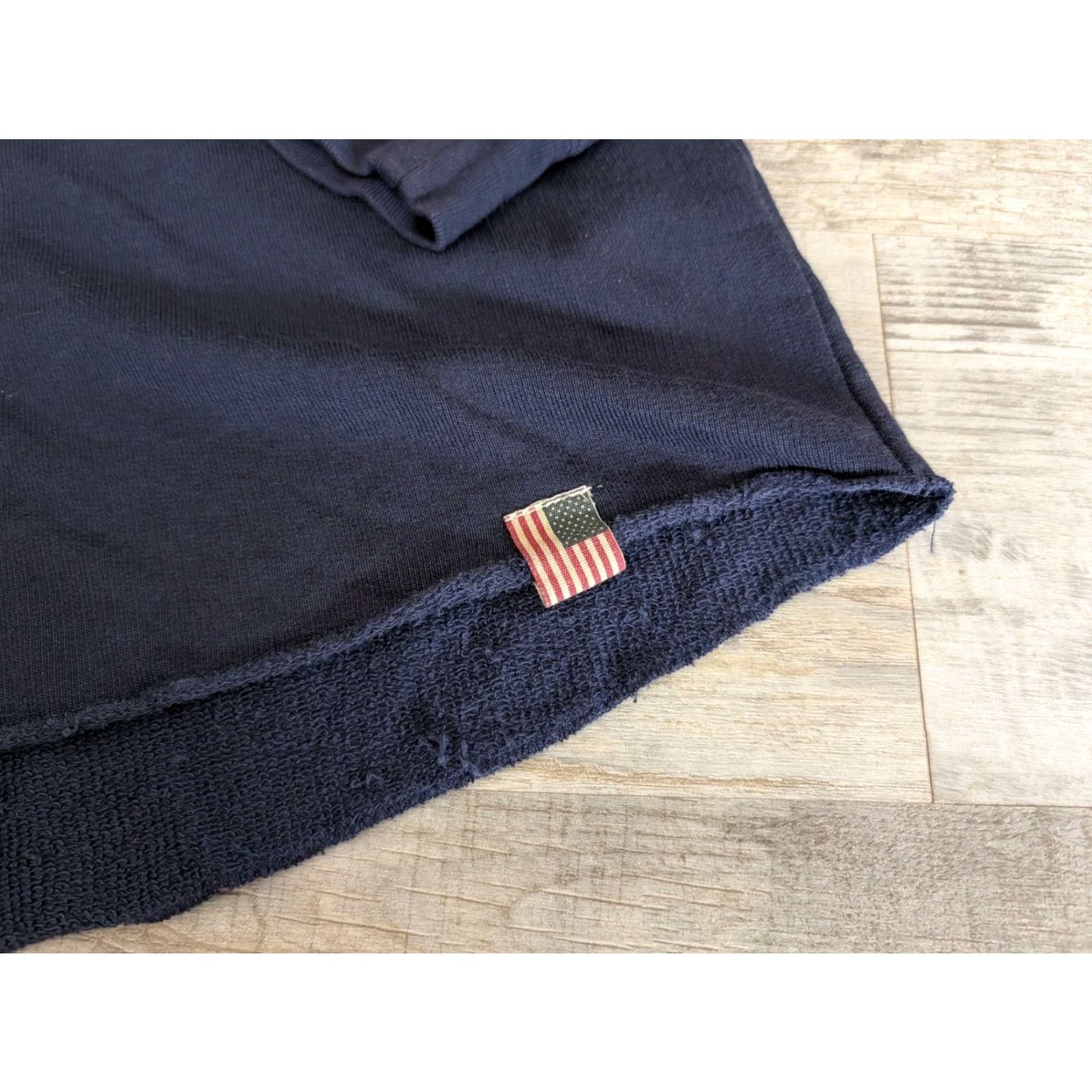 Ralph Lauren Ralph Lauren Denim & Supply Women’s Sz L Navy Blue Tie Front Cropped Hoodie Size L / US 10 / IT 46 - 2 Thumbnail