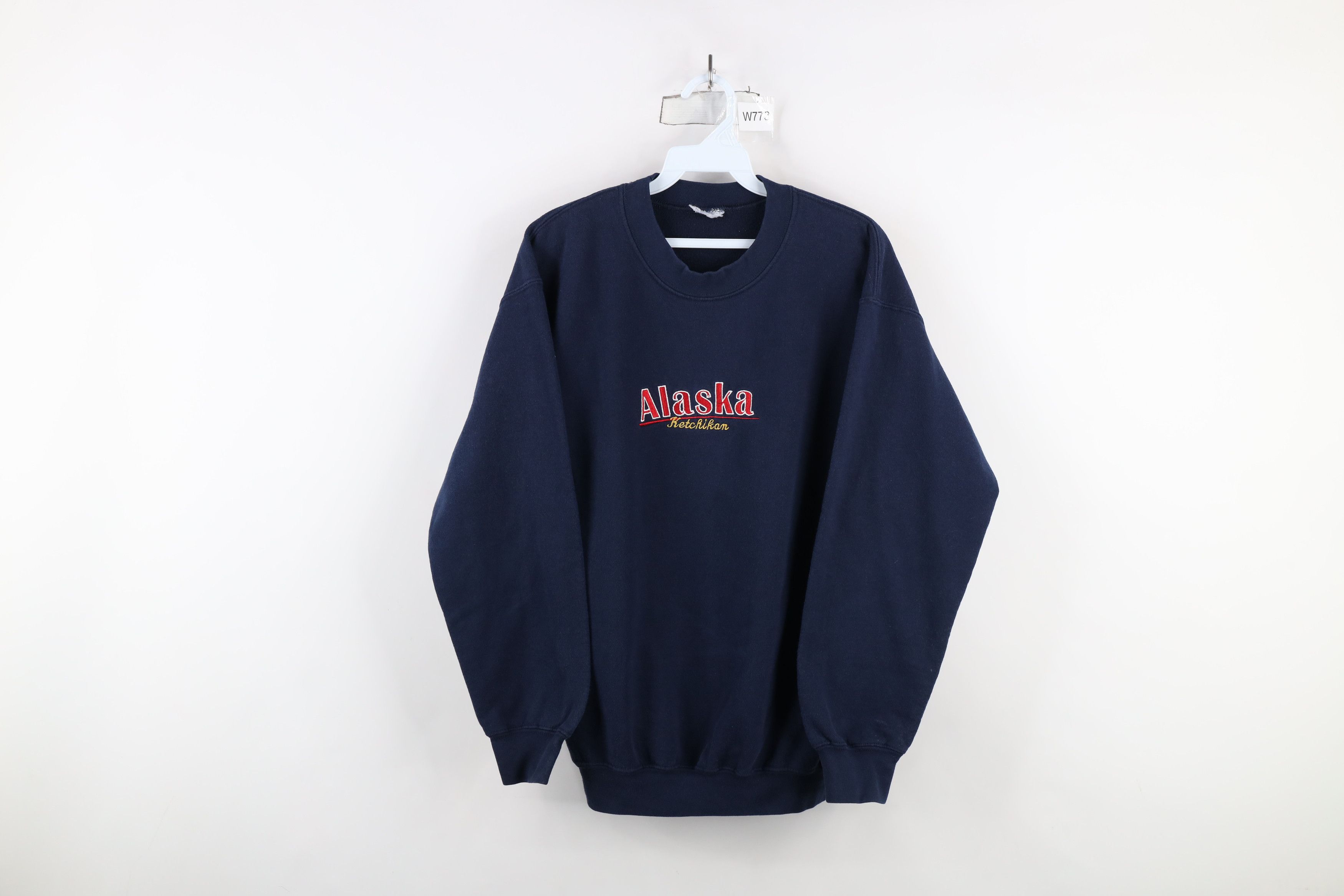 Vintage Vintage 90s Streetwear Ketchikan Alaska Sweatshirt Blue Size US S / EU 44-46 / 1 - 1 Thumbnail