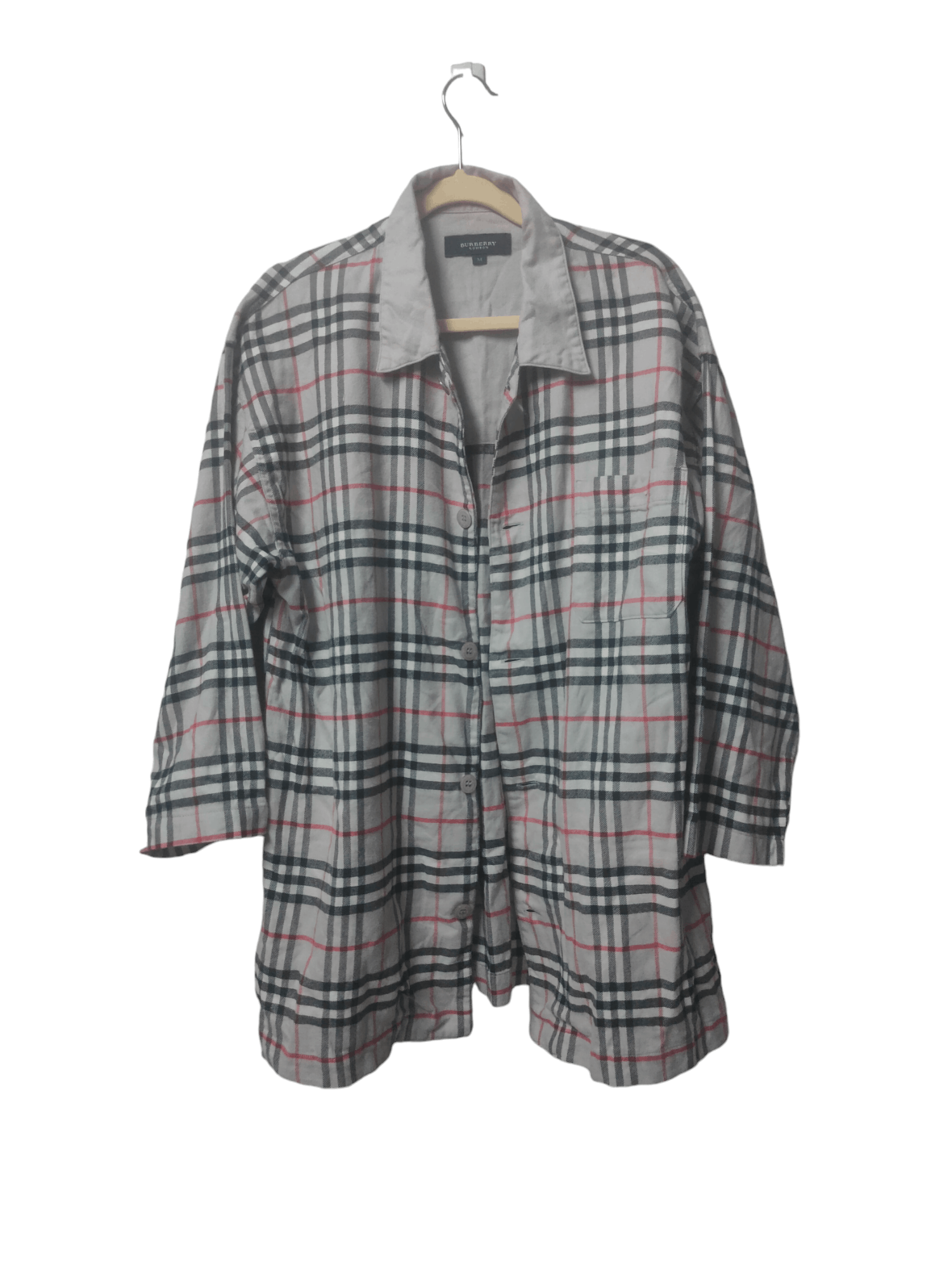 Burberry London nova check button up