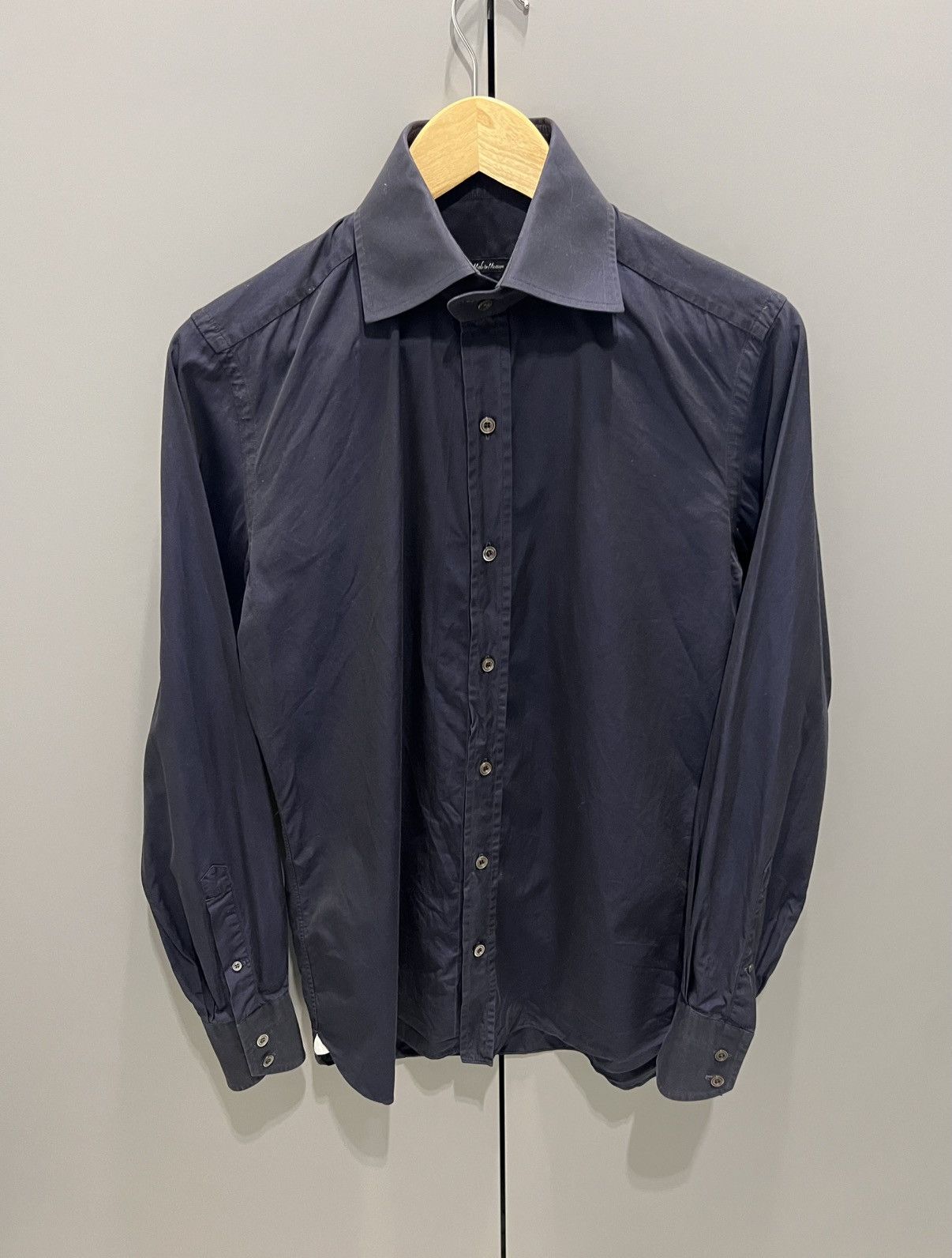 Tom Ford Tom Ford Cotton Shirt Dark Blue Small Size US M / EU 48-50 / 2 - 5 Thumbnail