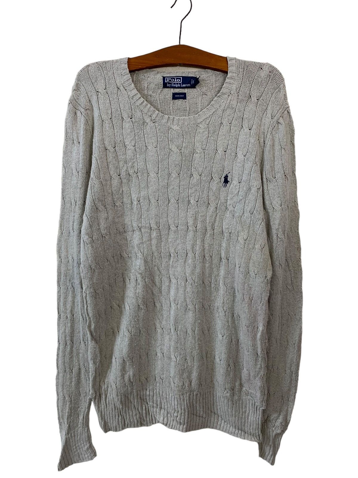 Polo Ralph Lauren Vintage Polo Ralph Lauren Kurt Cobain 100% Silk Knitwear Size US M / EU 48-50 / 2 - 1 Thumbnail