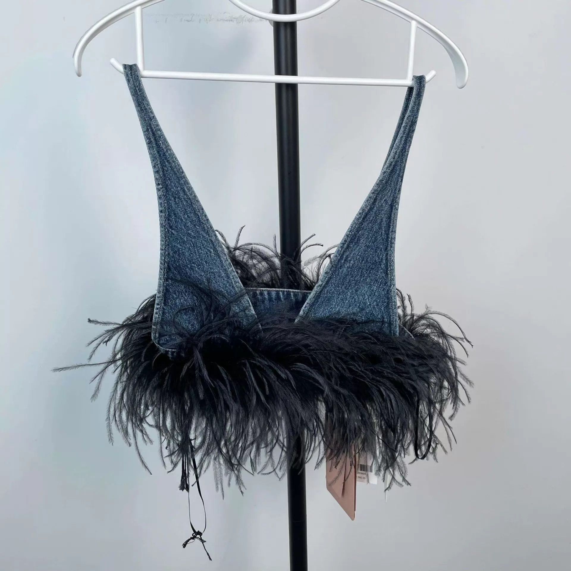 Miu Miu MIU MIU Feather Cami New with Tags 36 Size XS / US 0-2 / IT 36-38 - 1 Thumbnail