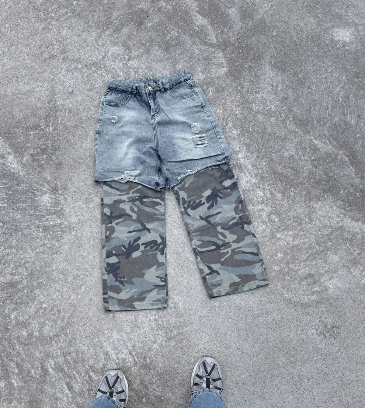Japanese Brand Vintage Y2K streetwear track oversized Japan wide jeans Size US 30 / EU 46 - 3 Thumbnail