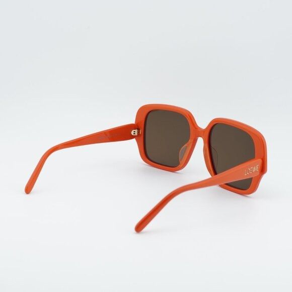 Loewe Loewe LW40134U 42E Sunglasses Orange Square Frame, Brown Size ONE SIZE - 10 Thumbnail