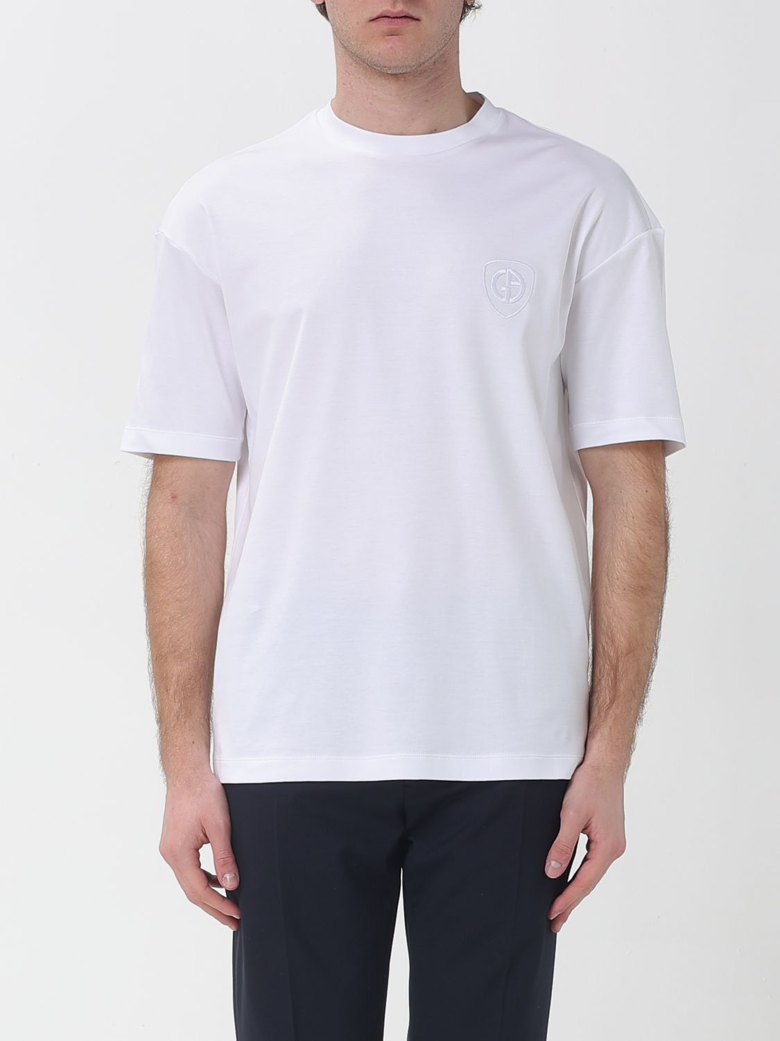 Giorgio Armani Giorgio Armani T-Shirt Men White Size US M / EU 48-50 / 2 - 1 Thumbnail