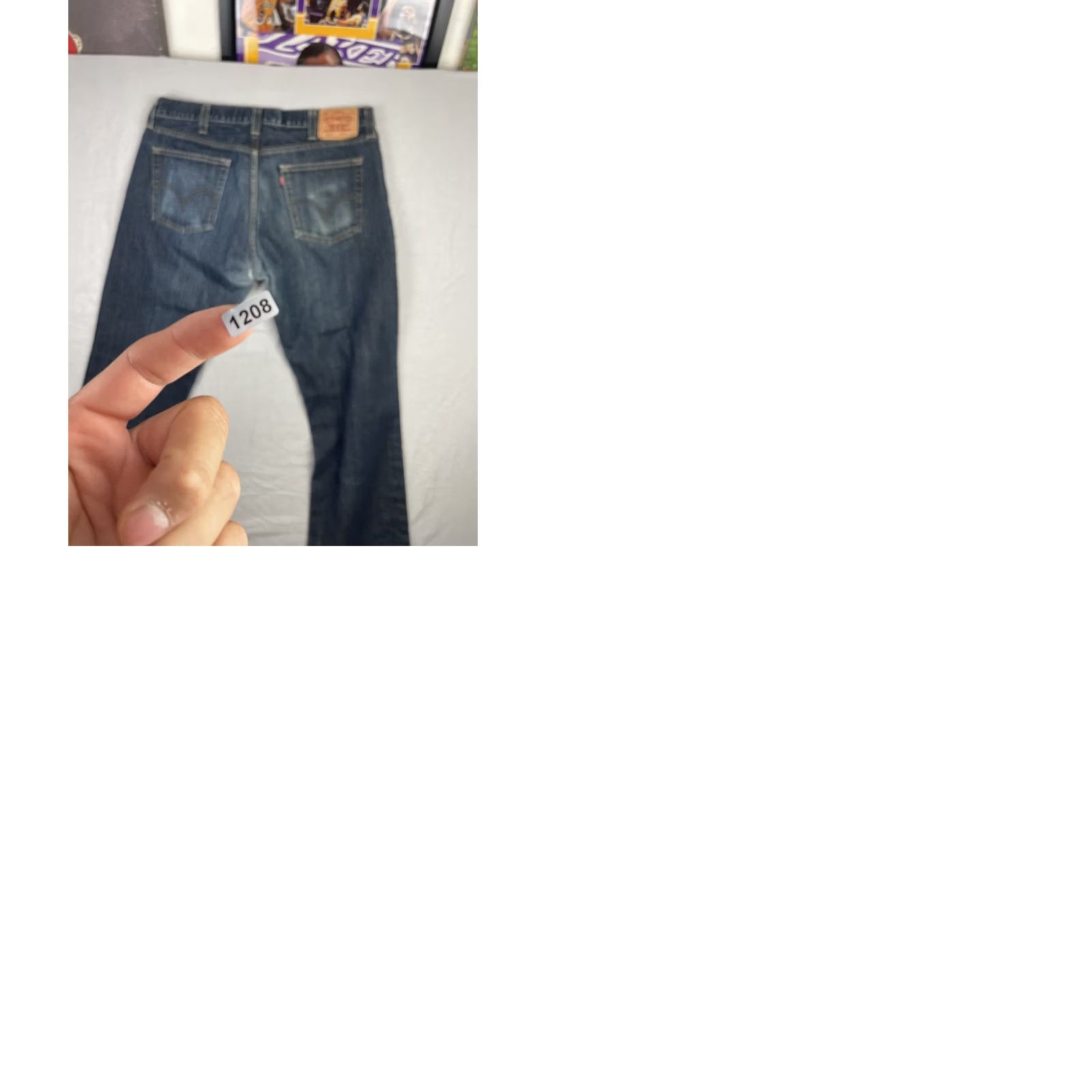Levi's Levi's 514 Jeans Mens 38x32 Blue Denim Slim Straight Distressed Red Tab USA Logo 5-Pocket Jeans Mens Regular Jeans Size US 38 / EU 54 - 9 Thumbnail