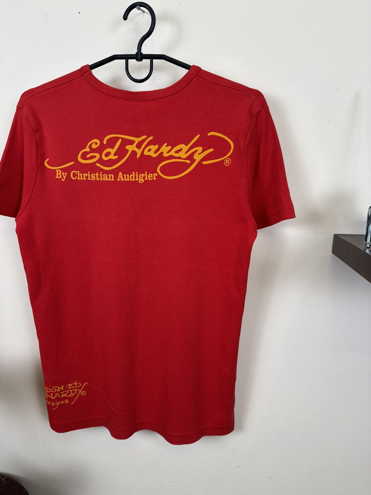 Ed Hardy Vintage Ed Hardy T shirt Women Top Heart Red Tattoo Sz S Y2K Size S / US 4 / IT 40 - 16 Thumbnail