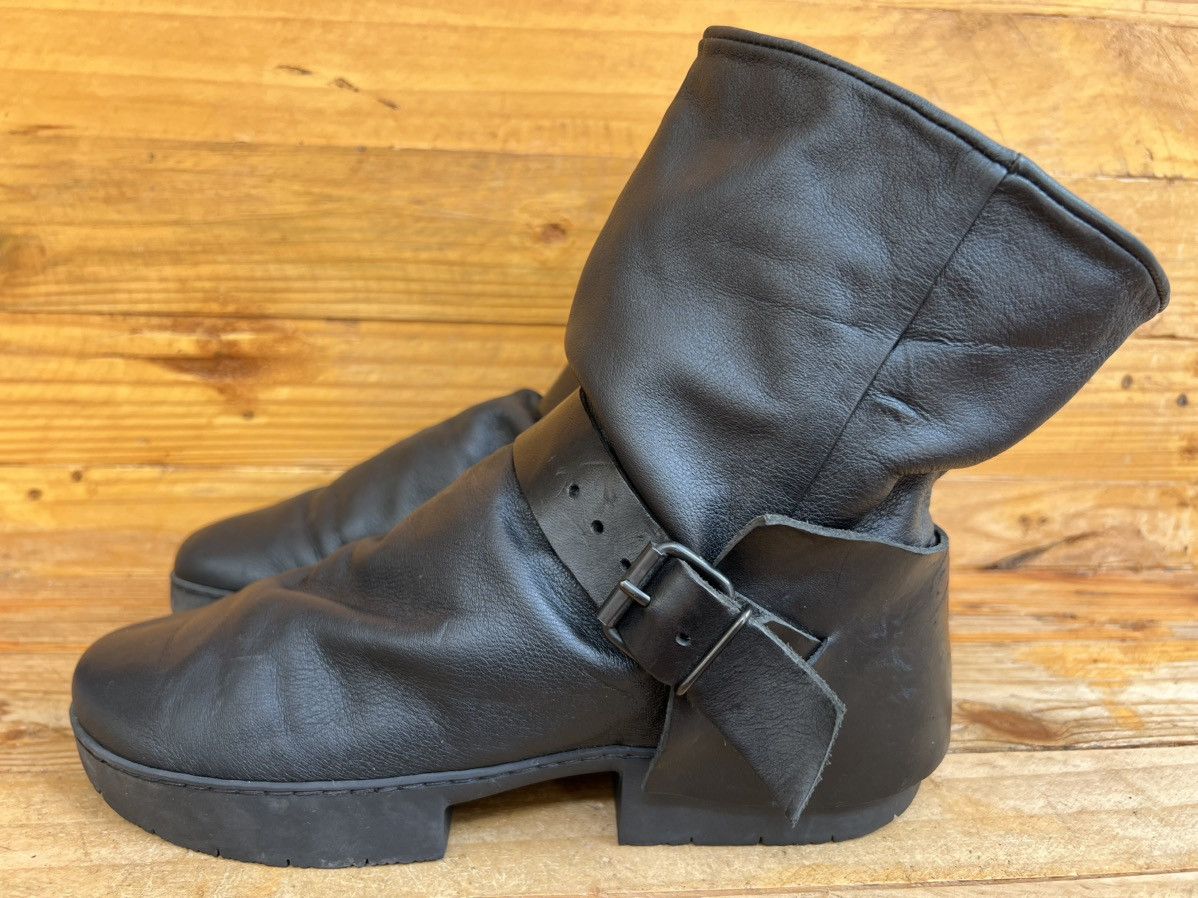 Trippen Trippen Rectangle Men’s Black leather Buckle Boots Size US 10 / IT 40 - 1 Thumbnail