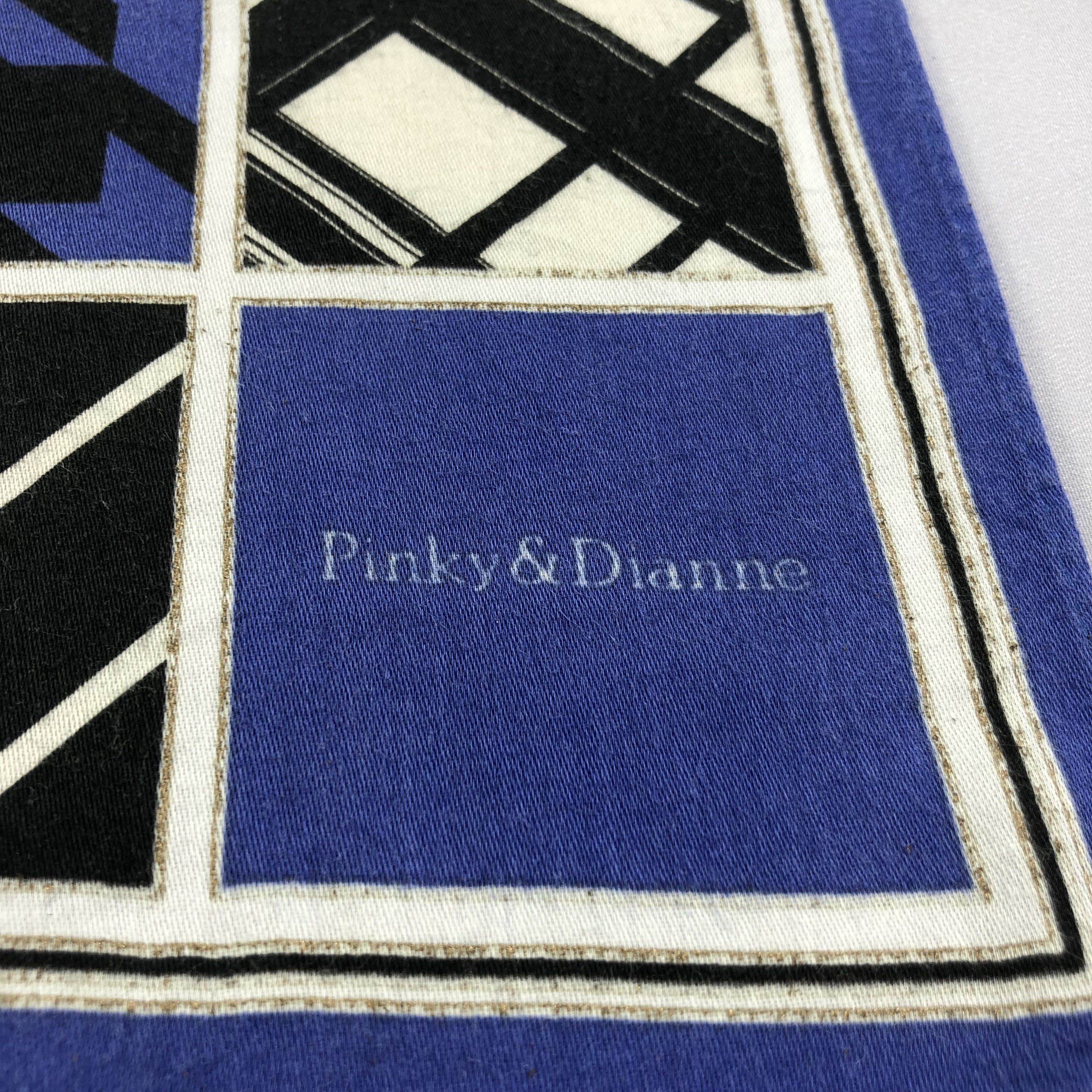 Vintage Pinky&Dianne Houndstooth Handkerchief Bandana H1788 Size ONE SIZE - 3 Thumbnail
