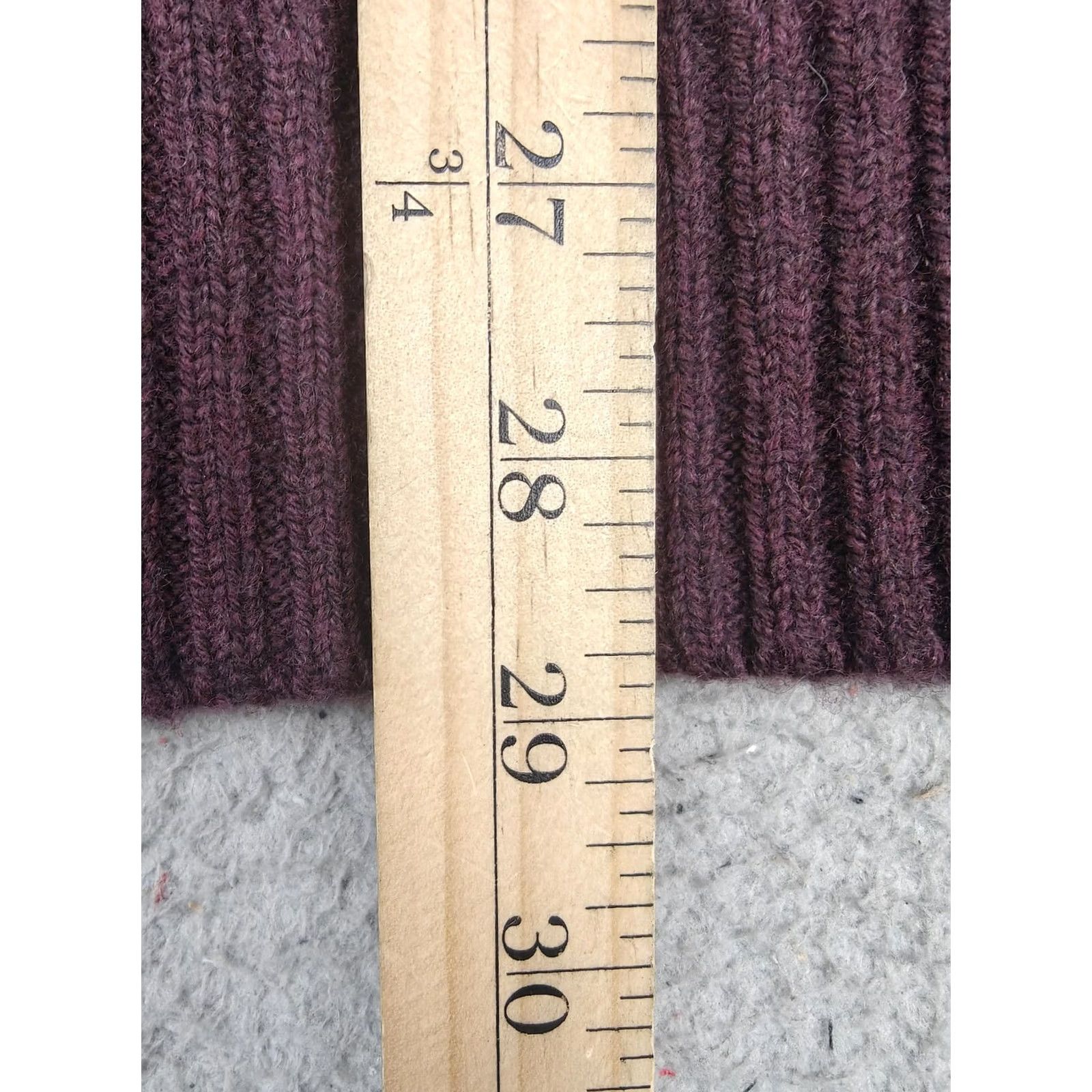 Vintage VINTAGE L.L. Bean Sweater Mens XLT Purple Cable-Knit Wool Crewneck Pullover Size US XL / EU 56 / 4 - 4 Thumbnail