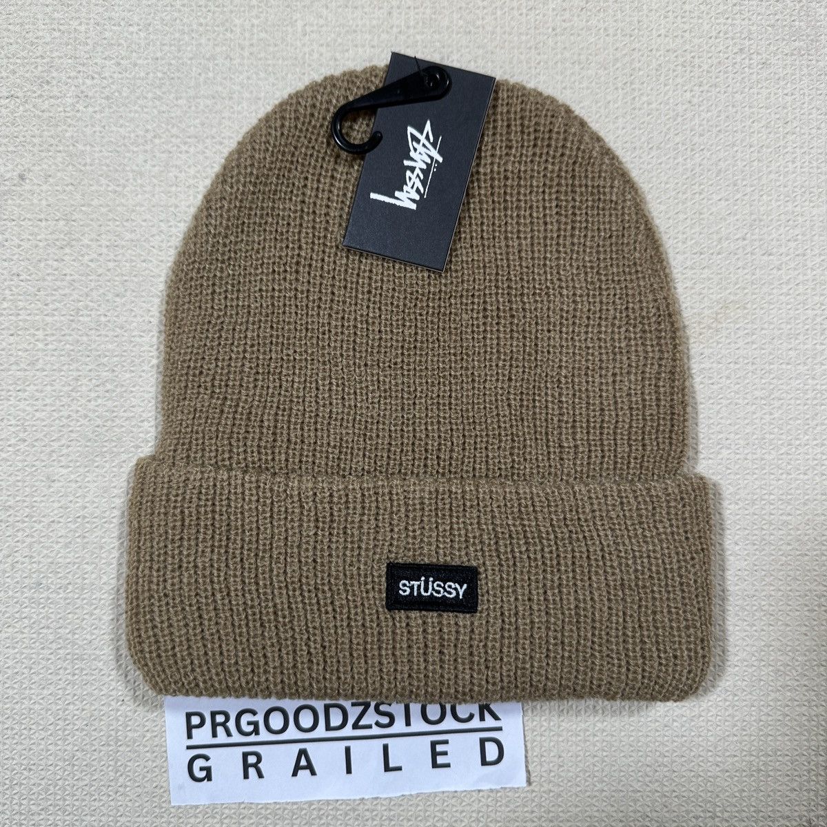 Other Stussy Beanie Hat Tan Size ONE SIZE - 2 Thumbnail