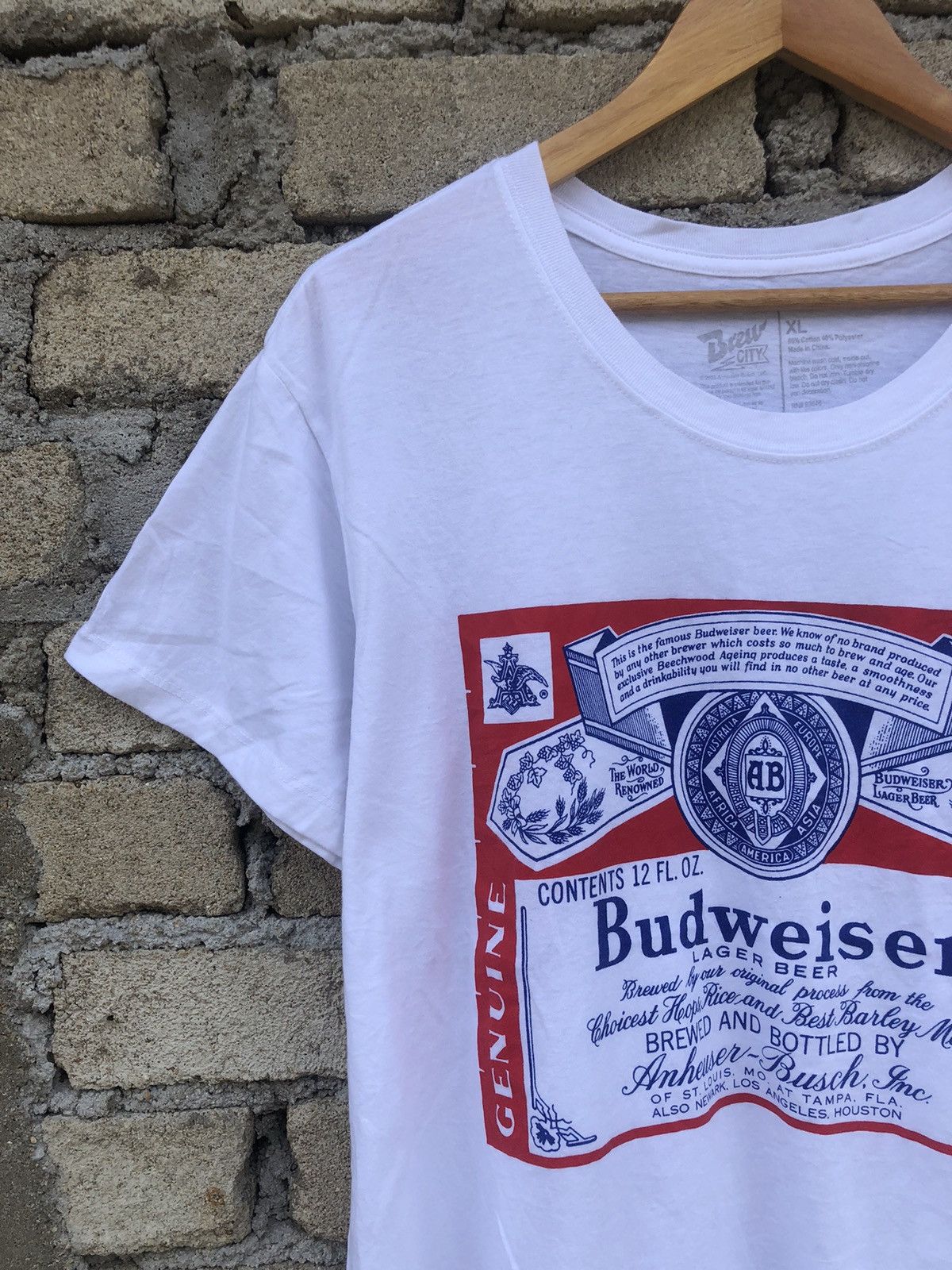 Budweiser Big Logo Brew City Budweiser Tshirts Size US XL / EU 56 / 4 - 6 Thumbnail