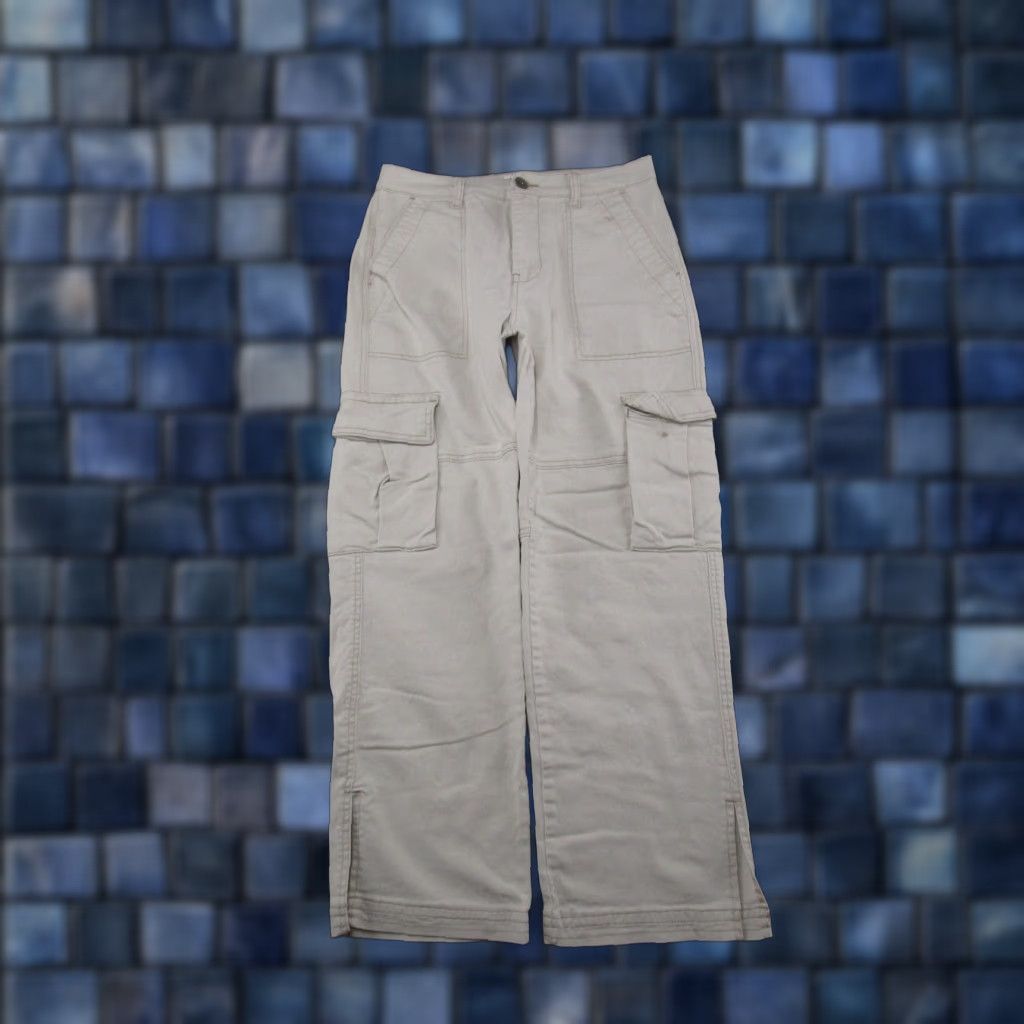 Vintage Kensie Jeans Straight Cargo Ivory Size 6/28 READ Womens Size 28" / US 6 / IT 42 - 1 Thumbnail