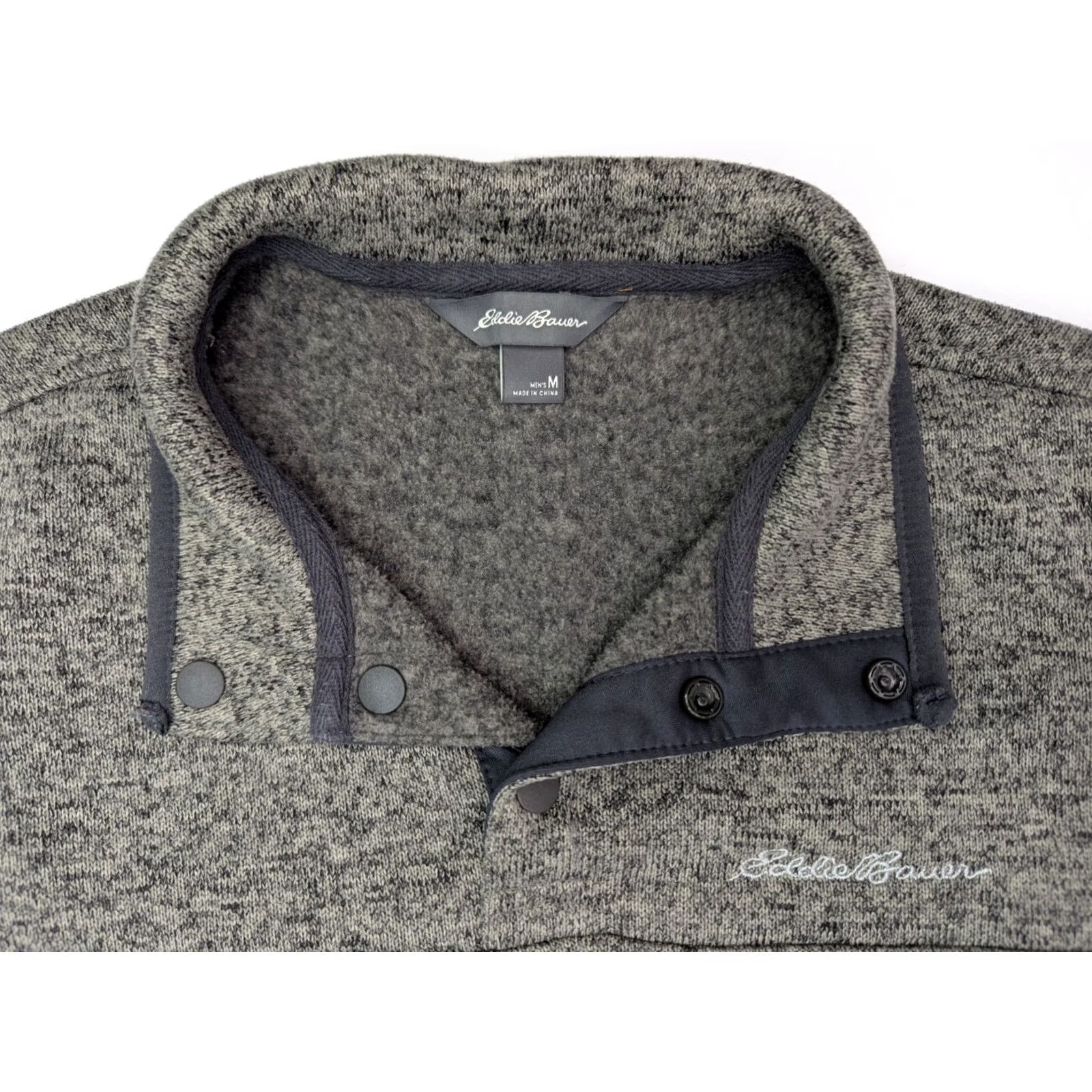 Eddie Bauer Eddie Bauer Sweater Pullover Fleece Men M Gray Outdoor Gear 1/4 Snap Button Size US M / EU 48-50 / 2 - 4 Thumbnail