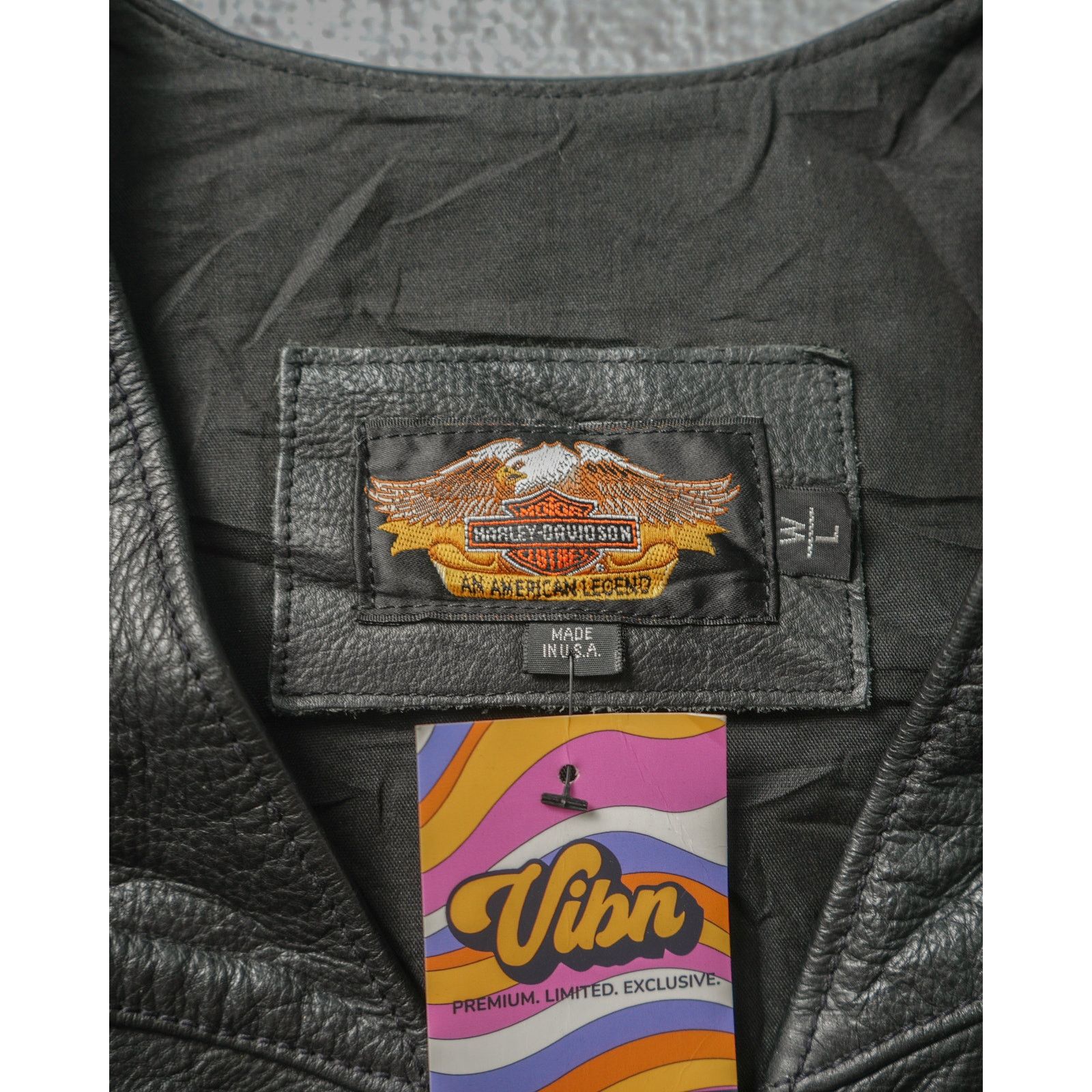 Harley Davidson Vintage 90s Harley Davidson Leather Vest - Women's Large Size L / US 10 / IT 46 - 3 Thumbnail