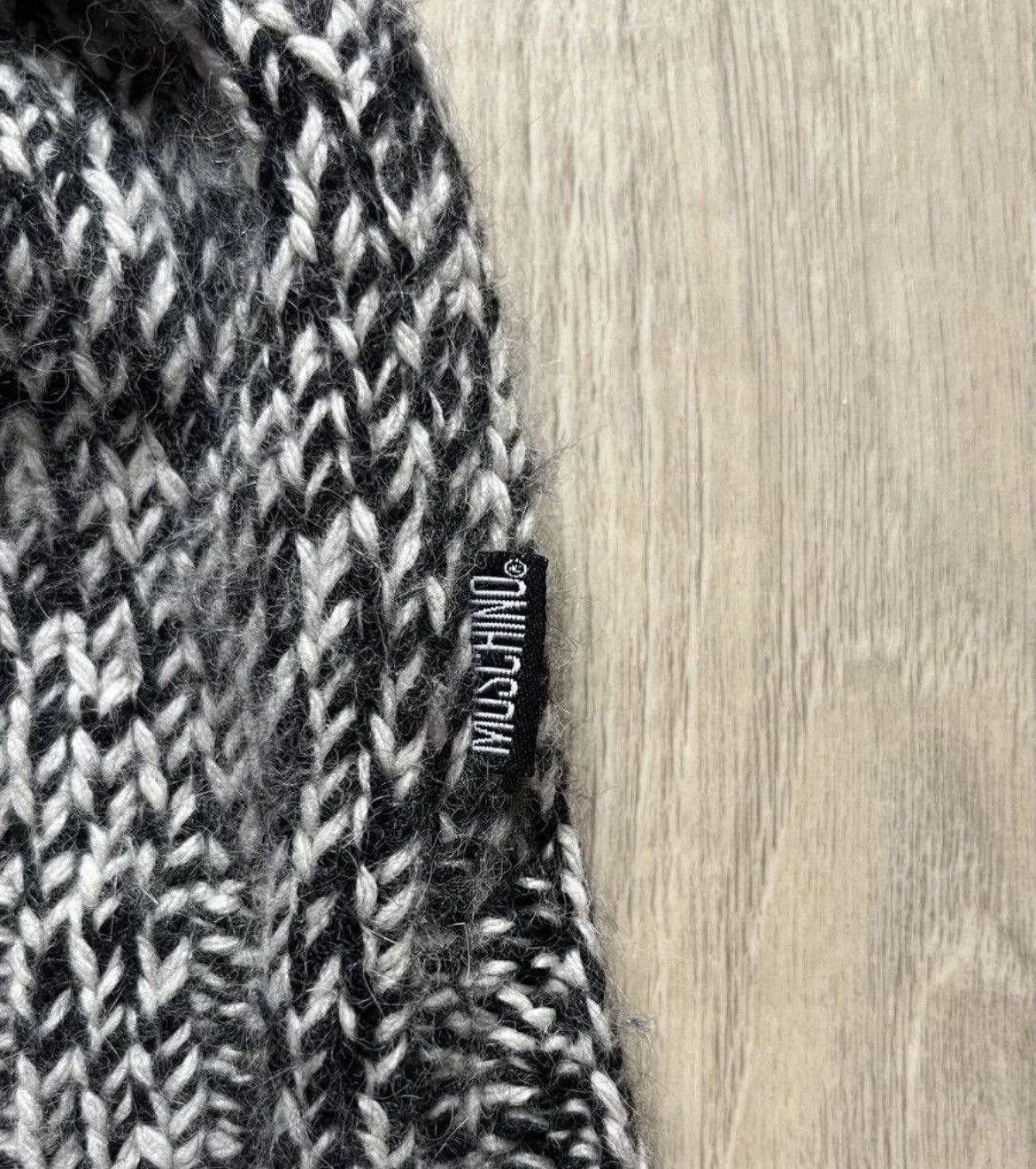 Moschino × Vintage Moschino Jeans Black White Chunky Knit Sweater Size S / US 4 / IT 40 - 8 Thumbnail