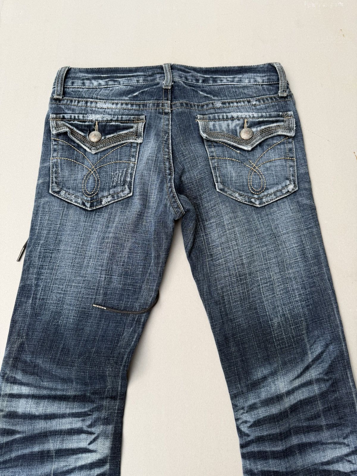 Japanese Brand ORIRIN Lace up flare jeans Size US 26 / EU 42 - 6 Thumbnail