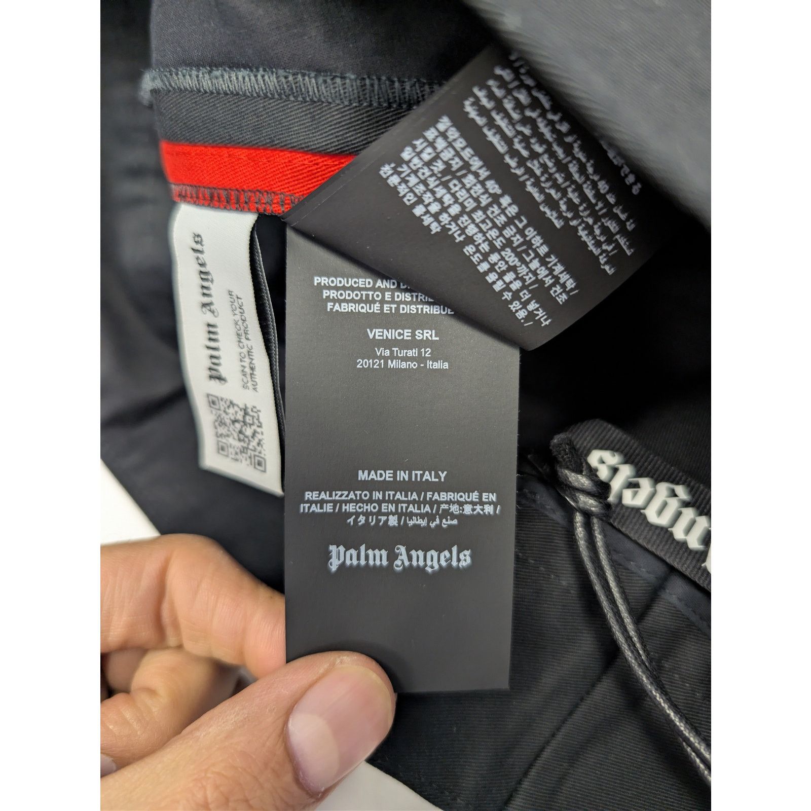 Palm Angels o1rshd1 Racing Chino Pants in Black / Red Size US 32 / EU 48 - 22 Thumbnail