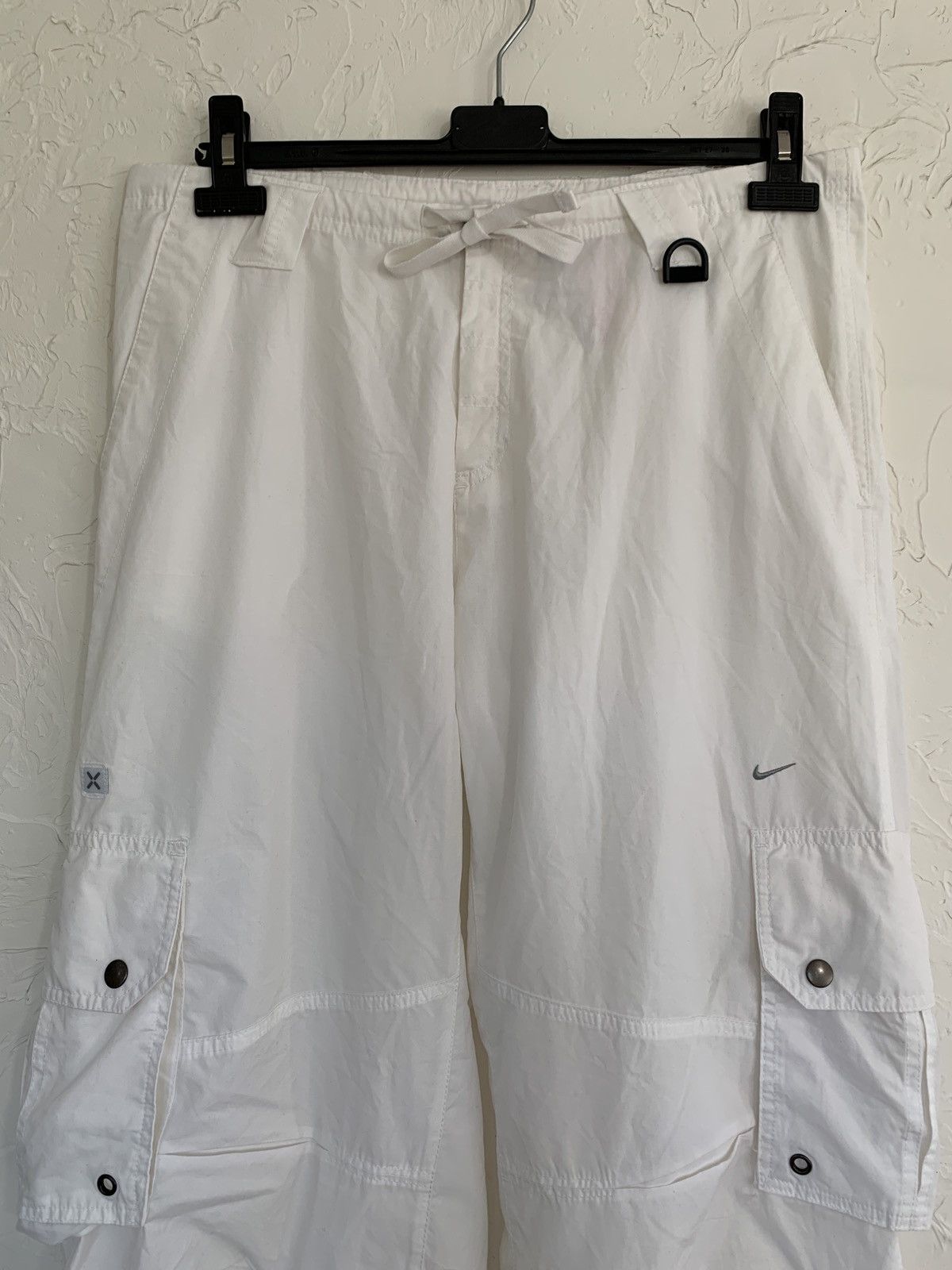 Nike 90s Nike Vintage Cargo Parachute Drill Y2K Baggy Pants Size US 32 / EU 48 - 2 Thumbnail