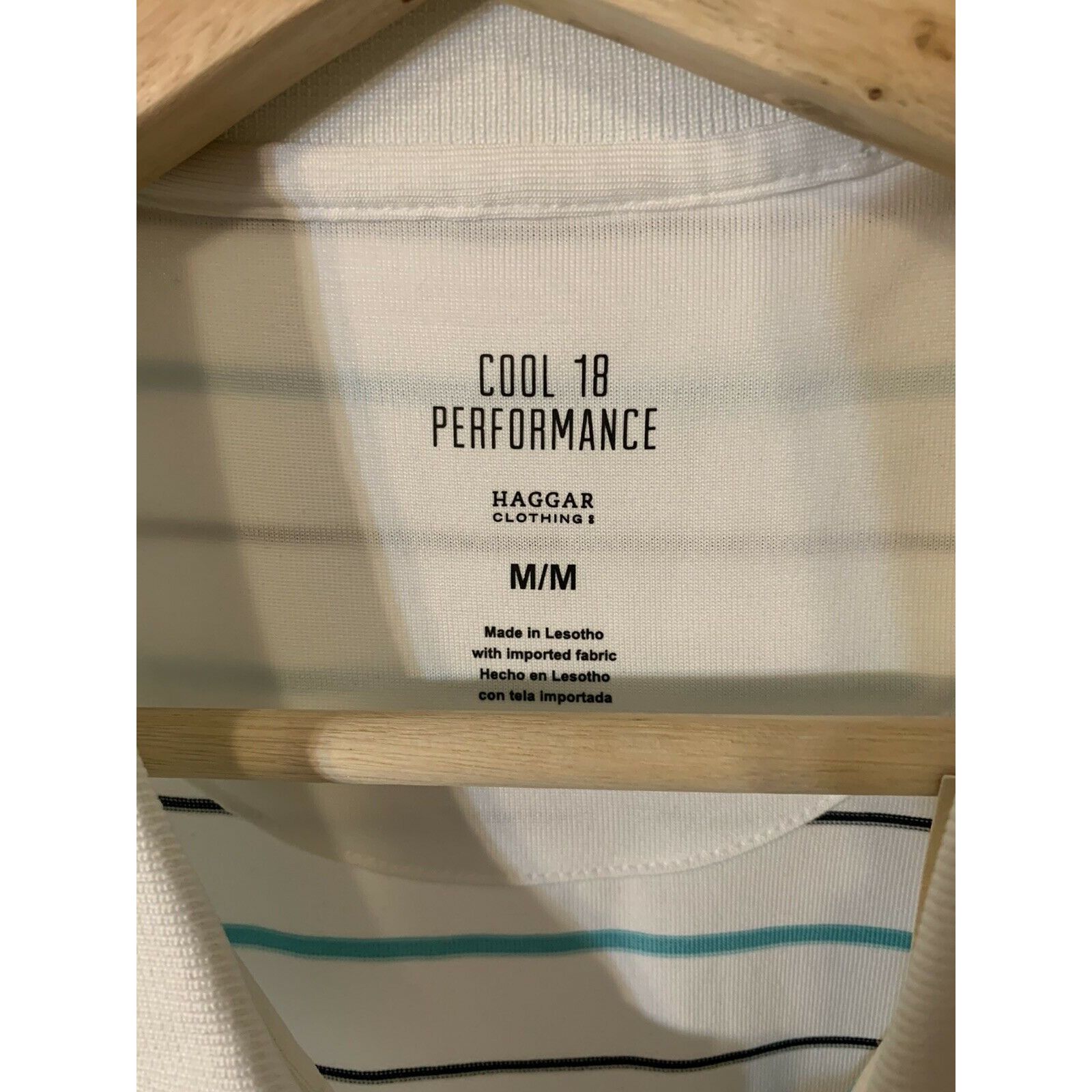 Haggar Cool 18 Performance Haggar Short Sleeve Polo Shirt Sz M Whit Size US M / EU 48-50 / 2 - 2 Thumbnail