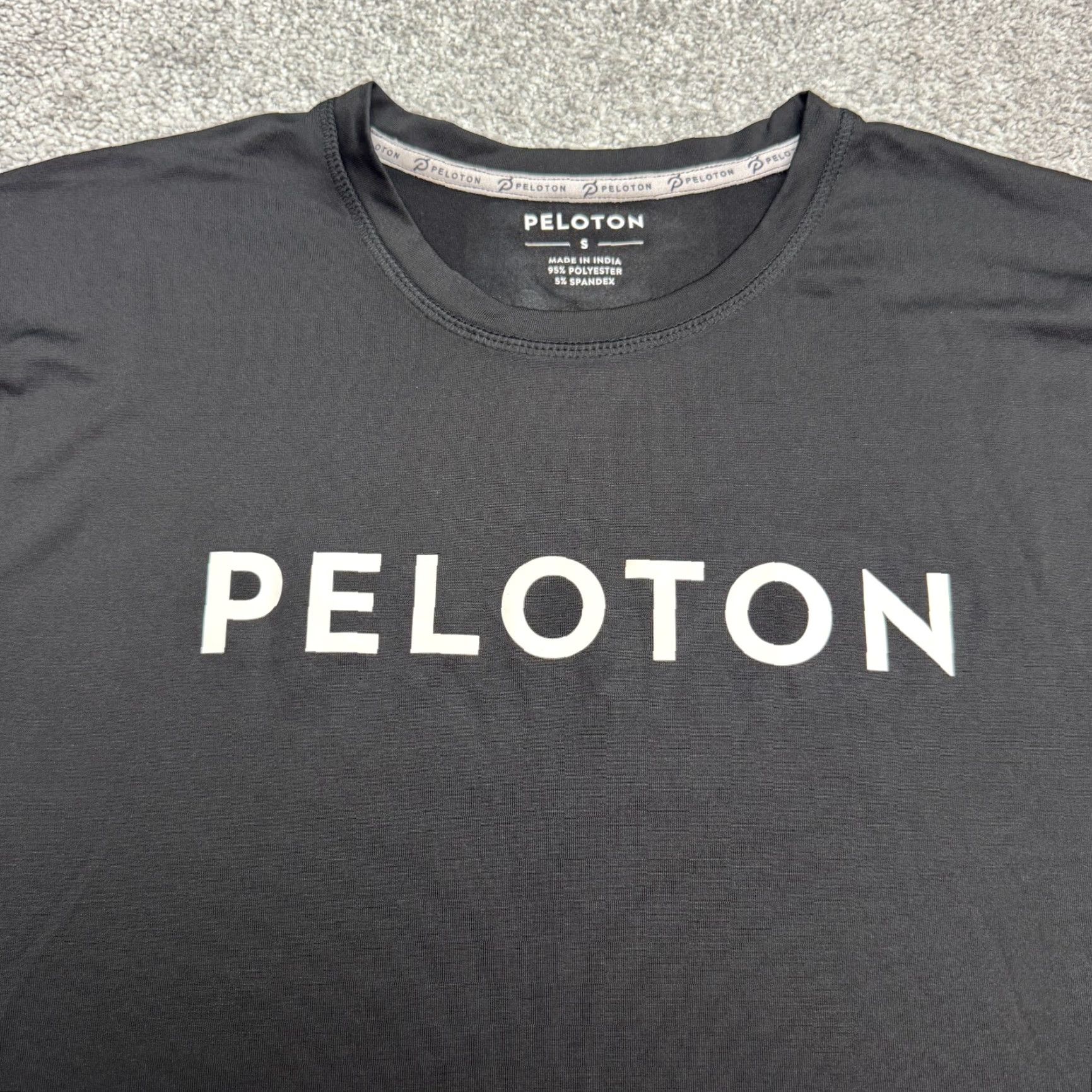 Vintage Peloton T-Shirt Mens Small Black Crew Neck Tee Shirt Short Sleeve Logo Basic All Seasons Activewear Sports Athleisure Shirt Size US S / EU 44-46 / 1 - 4 Thumbnail