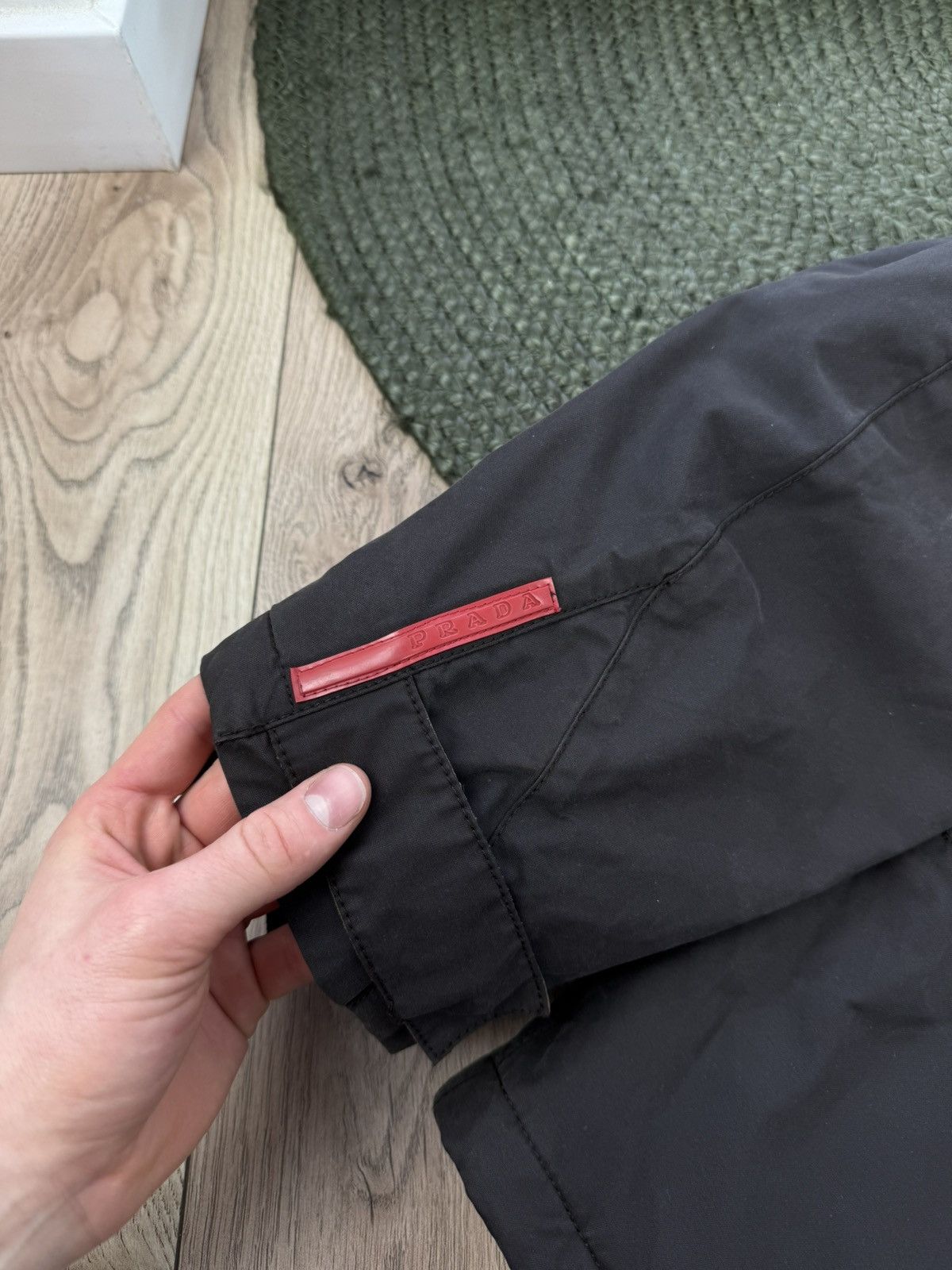 Prada Prada Bomber Aviation Jacket Nylon Turtleneck Red Tab Size US L / EU 52-54 / 3 - 4 Thumbnail