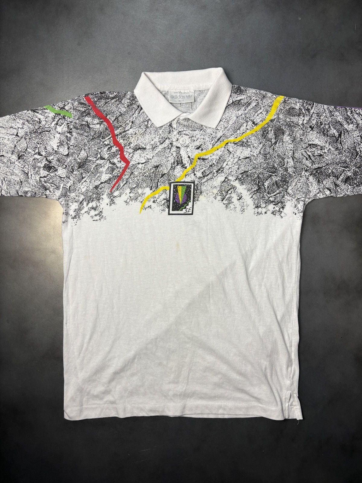 Adidas × Vintage 1980s Adidas Tennis Polo Shirt 80s Vintage Stefan Edberg Size US M / EU 48-50 / 2 - 2 Thumbnail