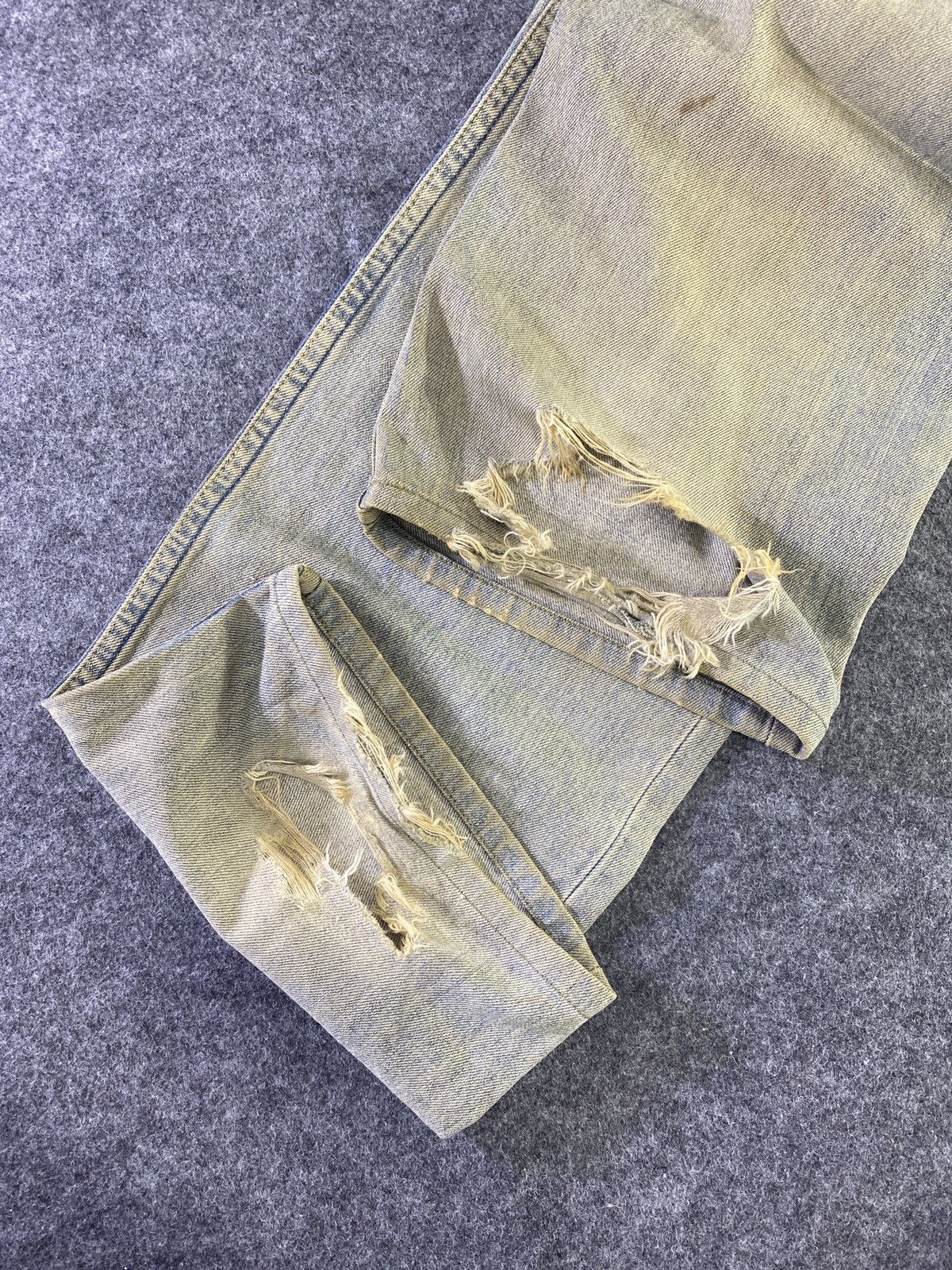 Jean × Levi's × Vintage Vintage Levis 502 Distresses Blue Wash Jeans - J938 Size US 34 / EU 50 - 10 Thumbnail