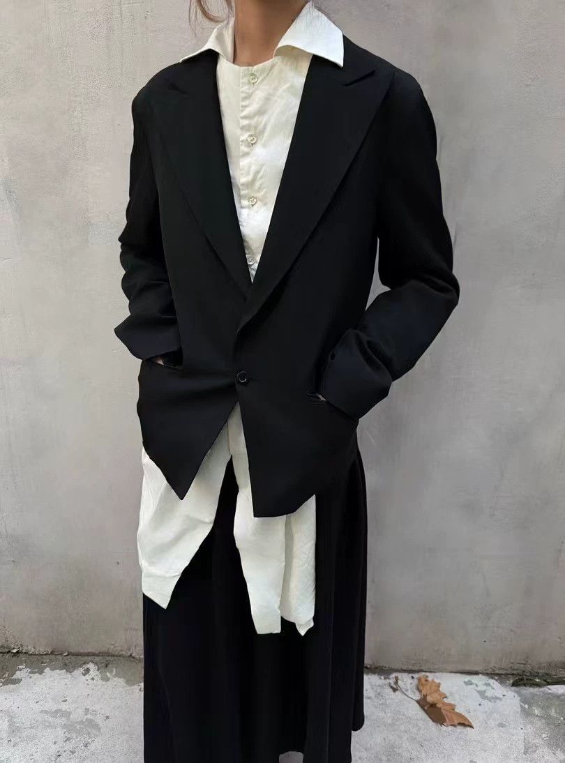 Yohji Yamamoto Yohji Yamamoto 2-in-1 Detachable White Shirt Suit Size US S / EU 44-46 / 1 - 2 Thumbnail