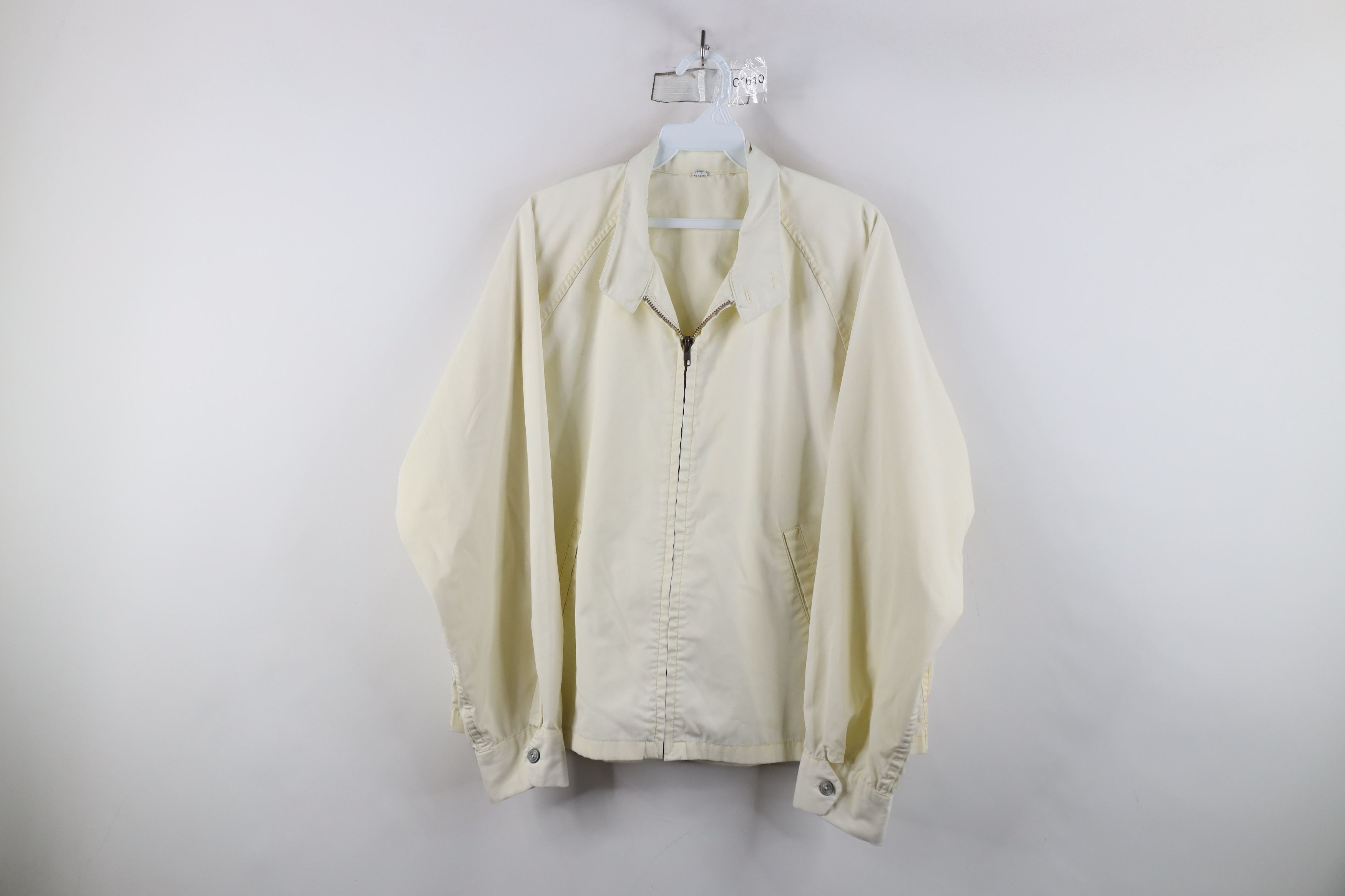 Vintage Vintage 60s 70s Streetwear Cafe Racer Bomber Jacket Cream Size US XL / EU 56 / 4 - 1 Thumbnail