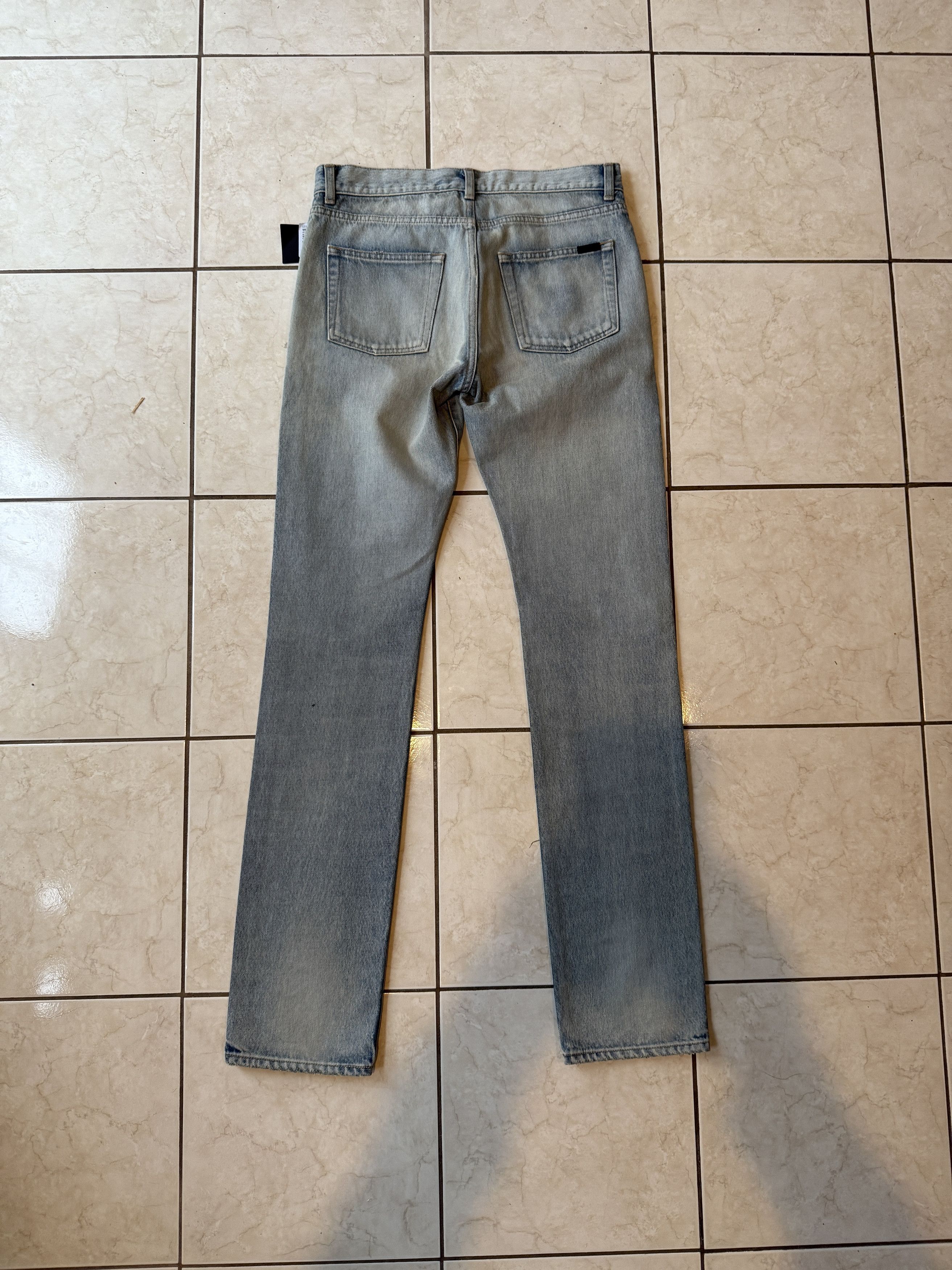 Saint Laurent Paris Saint Laurent Light Fall Blue Slim Fit Jeans Size US 28 / EU 44 - 2 Thumbnail