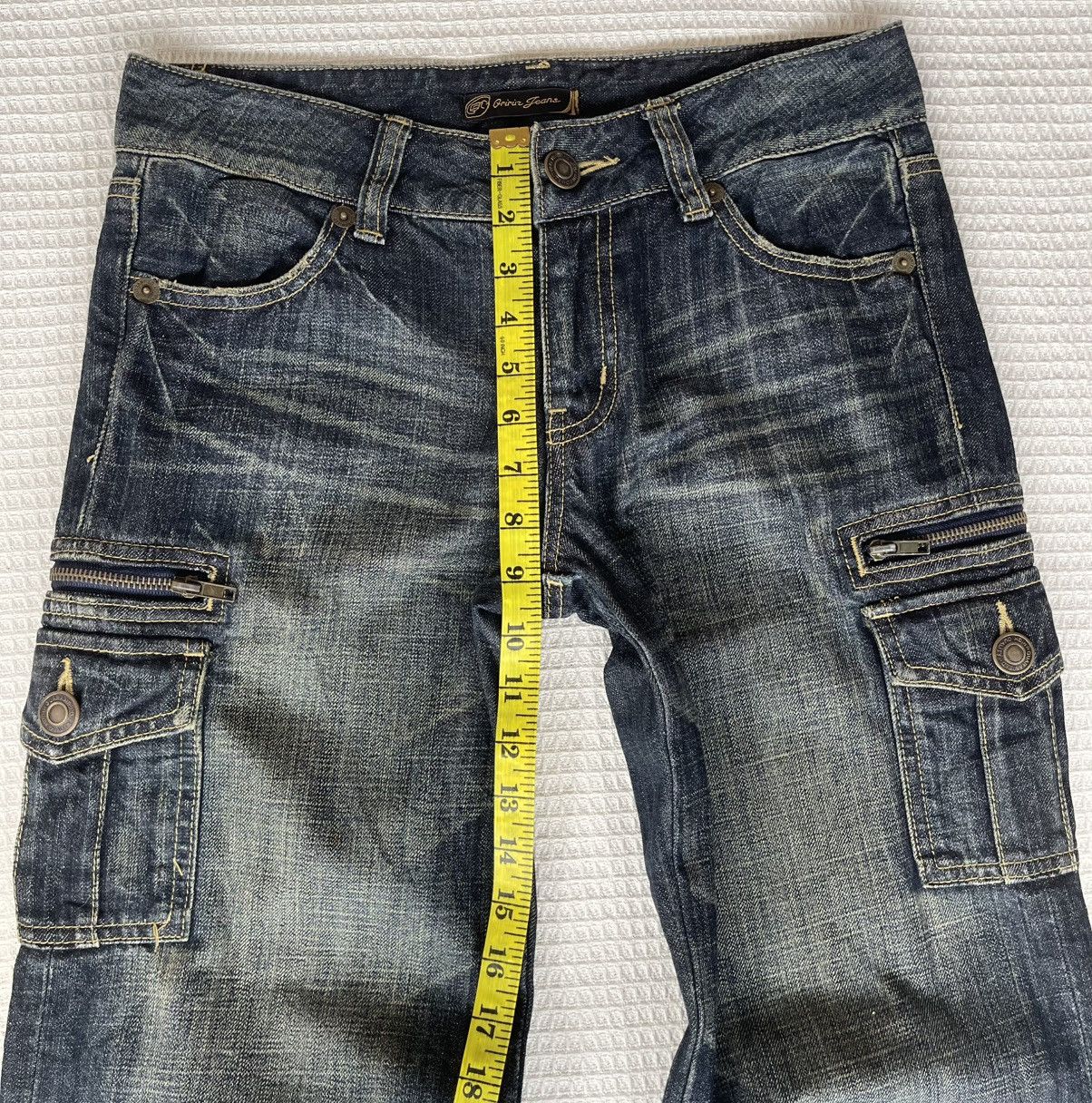 Hysteric Glamour Vintage’90s🔥ORIRIN🔥Flared Distressed Cargo Jeans Size US 30 / EU 46 - 7 Thumbnail