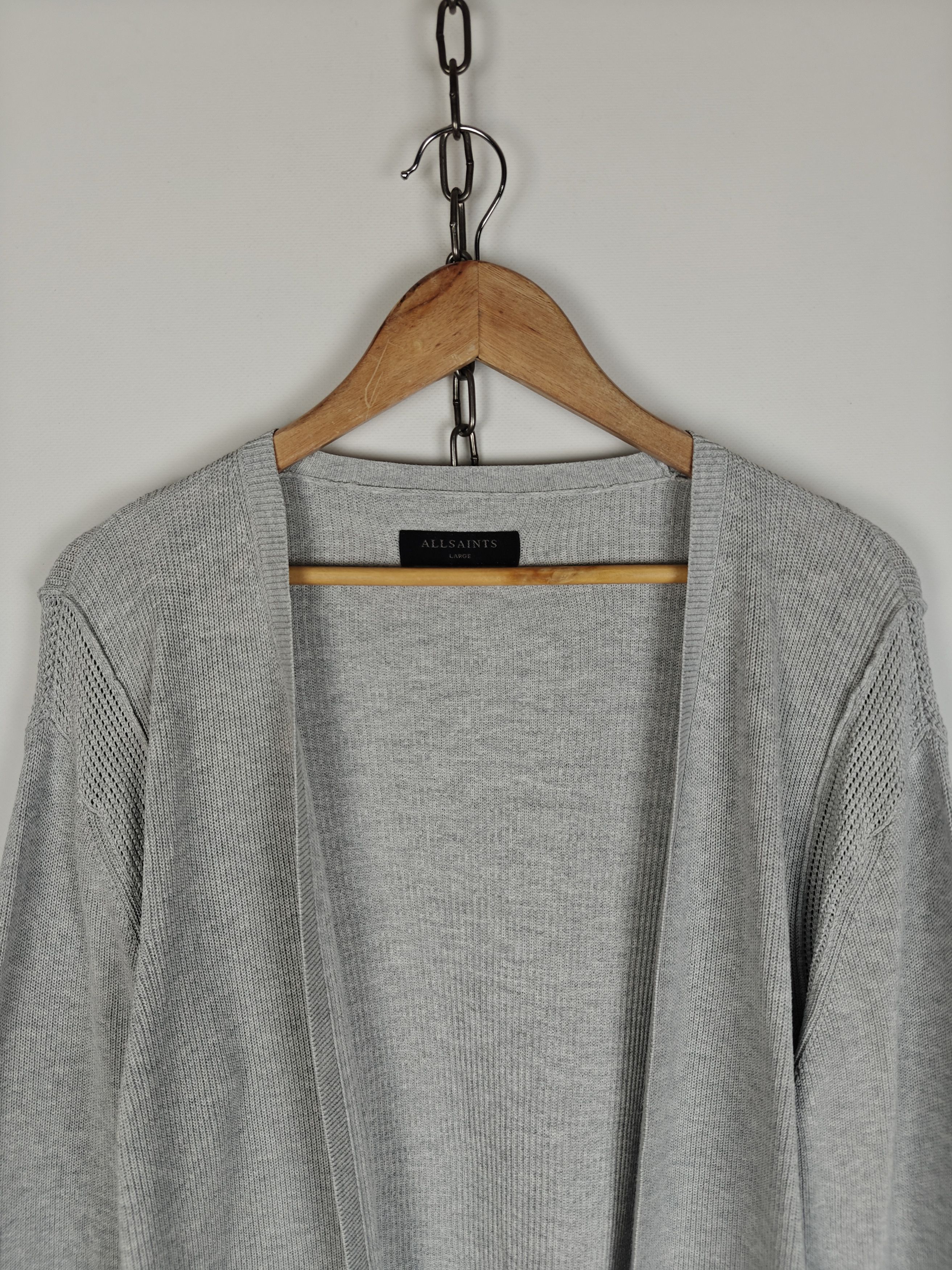 Allsaints Allsaints Kett Cardigan Gray Pullover size L Size US L / EU 52-54 / 3 - 2 Thumbnail