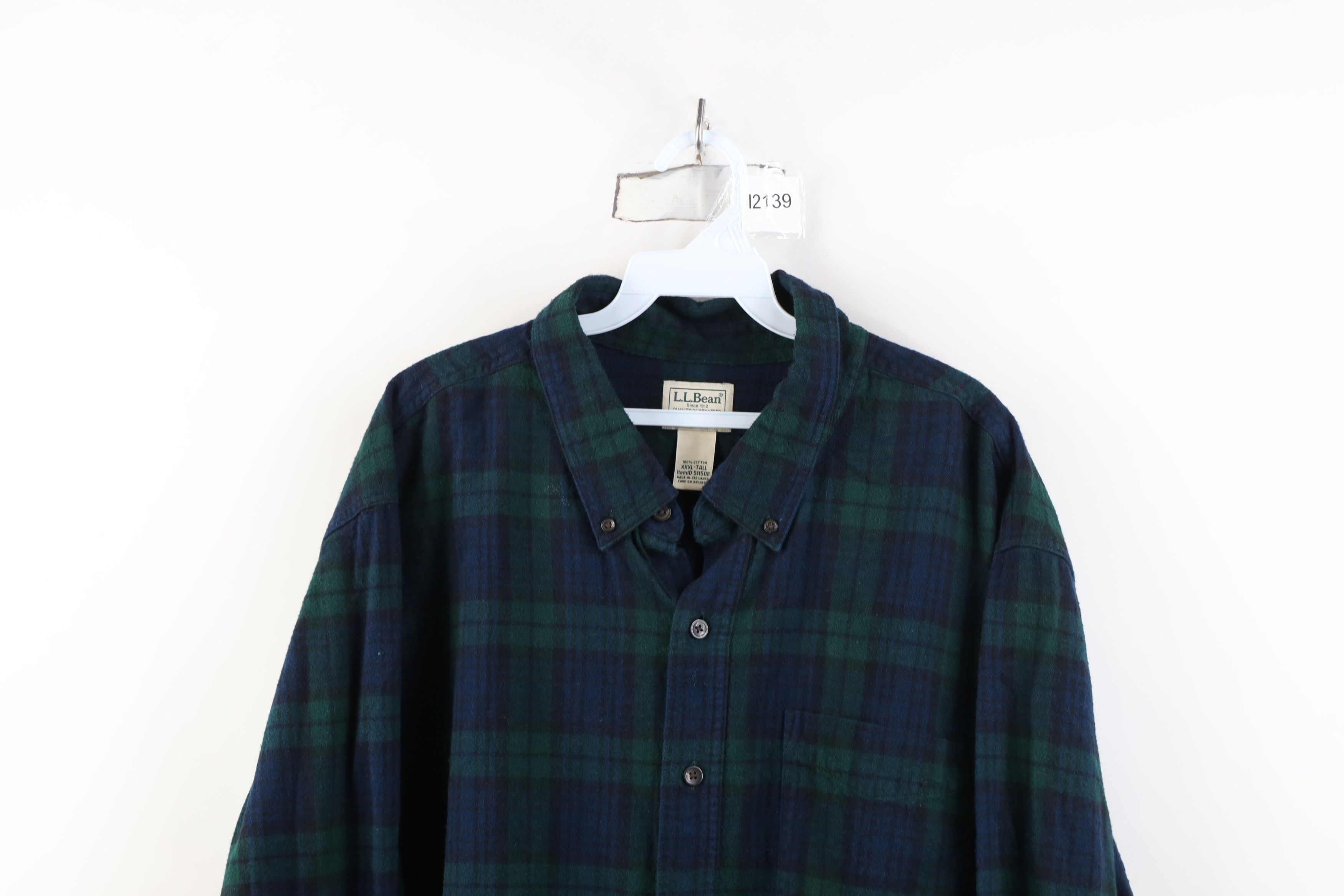 L.L. Bean Vintage LL Bean Flannel Collared Button Down Shirt Plaid Size US XXL / EU 58 / 5 - 2 Thumbnail