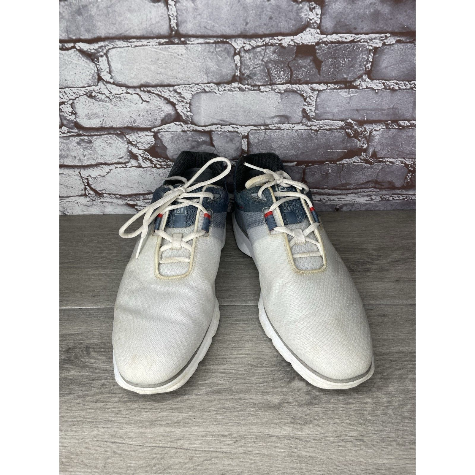 Footjoy FootJoy Golf PRO SL SPORT 53854 White Blue Lace Up Shoes Men Size US 12 / EU 45 - 12 Thumbnail