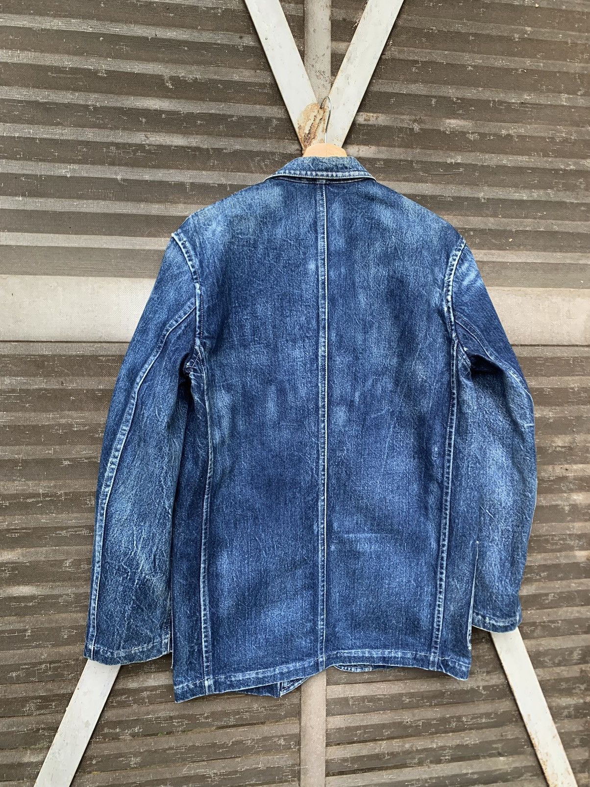 Yohji Yamamoto 👹VINTAGE YOHJI YAMAMOTO DENIM BLAZER JACKET Size US M / EU 48-50 / 2 - 9 Thumbnail