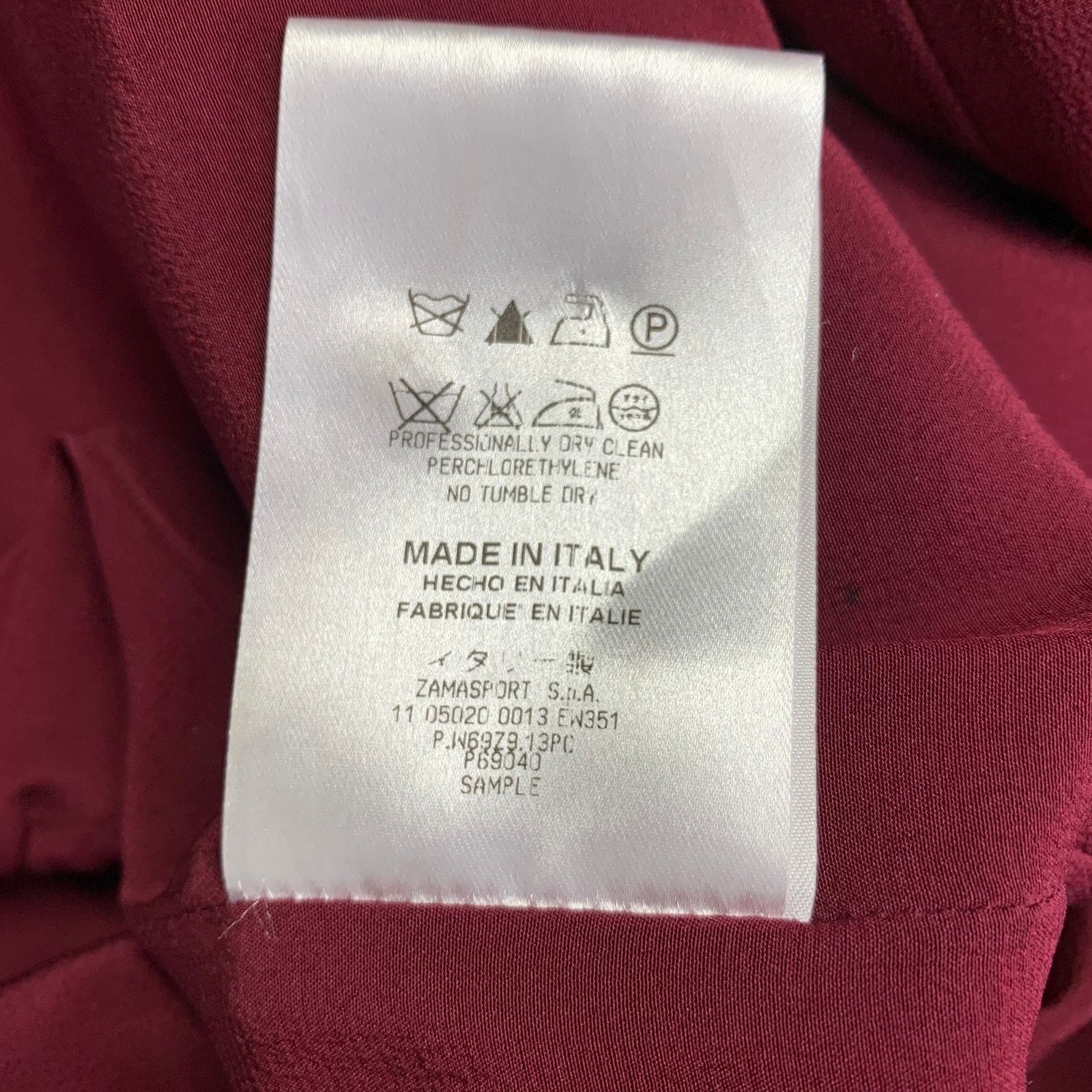 Burberry Prorsum Size M Burgundy Purple Polyester Sheath Cocktail Dress Size M / US 6-8 / IT 42-44 - 7 Thumbnail