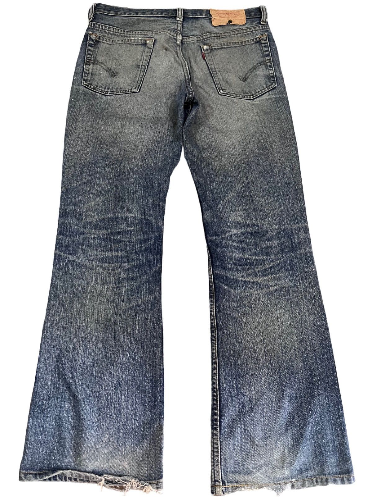 Levi's Vintage Levis Flare 517 MudWash Distressed Style Denim Size US 31 - 7 Thumbnail