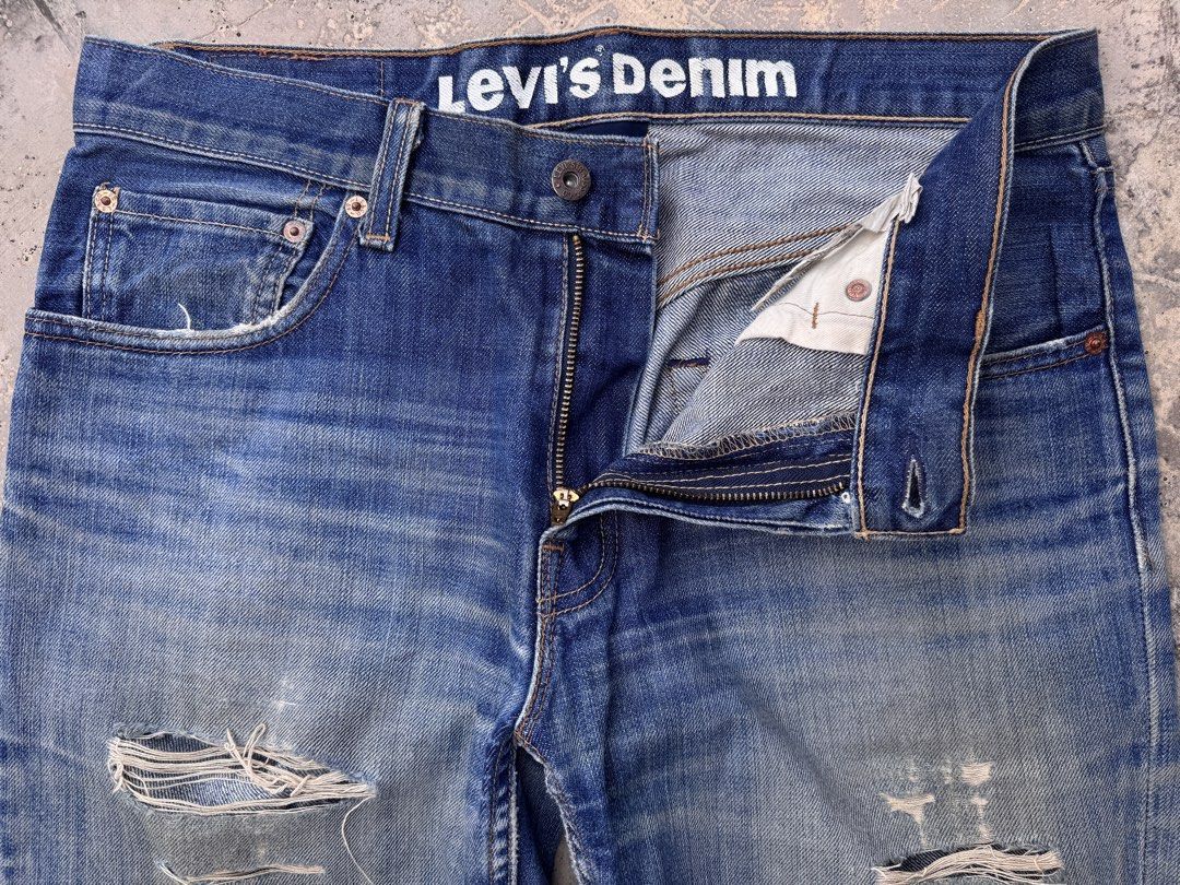 Levi's Vintage Levi's 502 Distressed Jeans ( SIZE 34 ) Size US 34 / EU 50 - 4 Thumbnail
