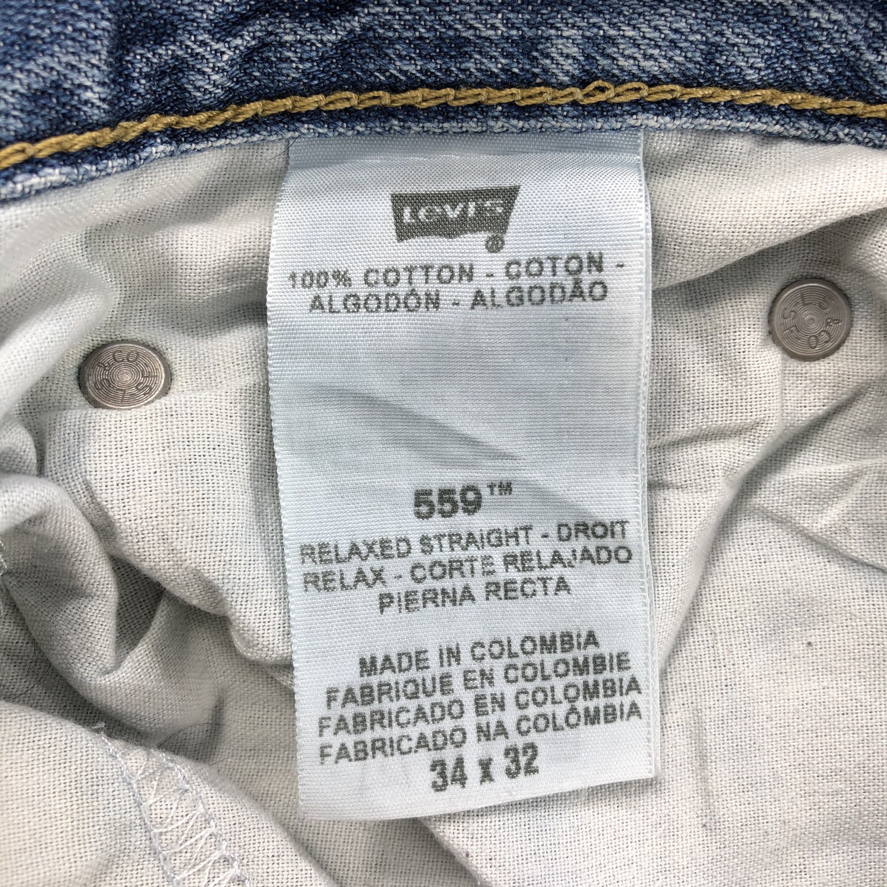 Levi's Vintage Levis 559 Jeans Faded Blue Wash Distressed Denim Size US 34 / EU 50 - 11 Thumbnail