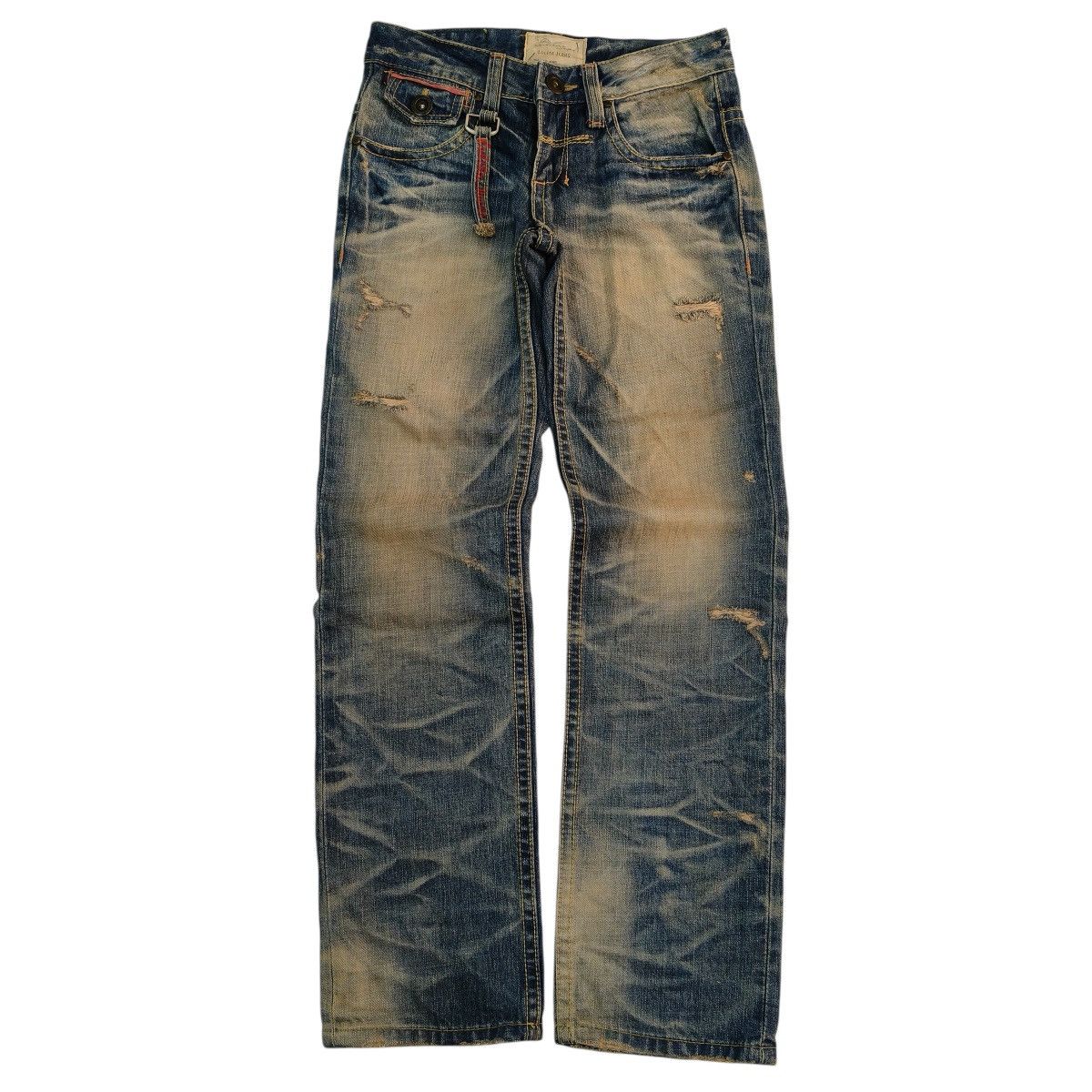 Japanese Brand Vintage Japanese Lolita Jeans Mud Wash Distressed Denim Size US 28 / EU 44 - 1 Thumbnail