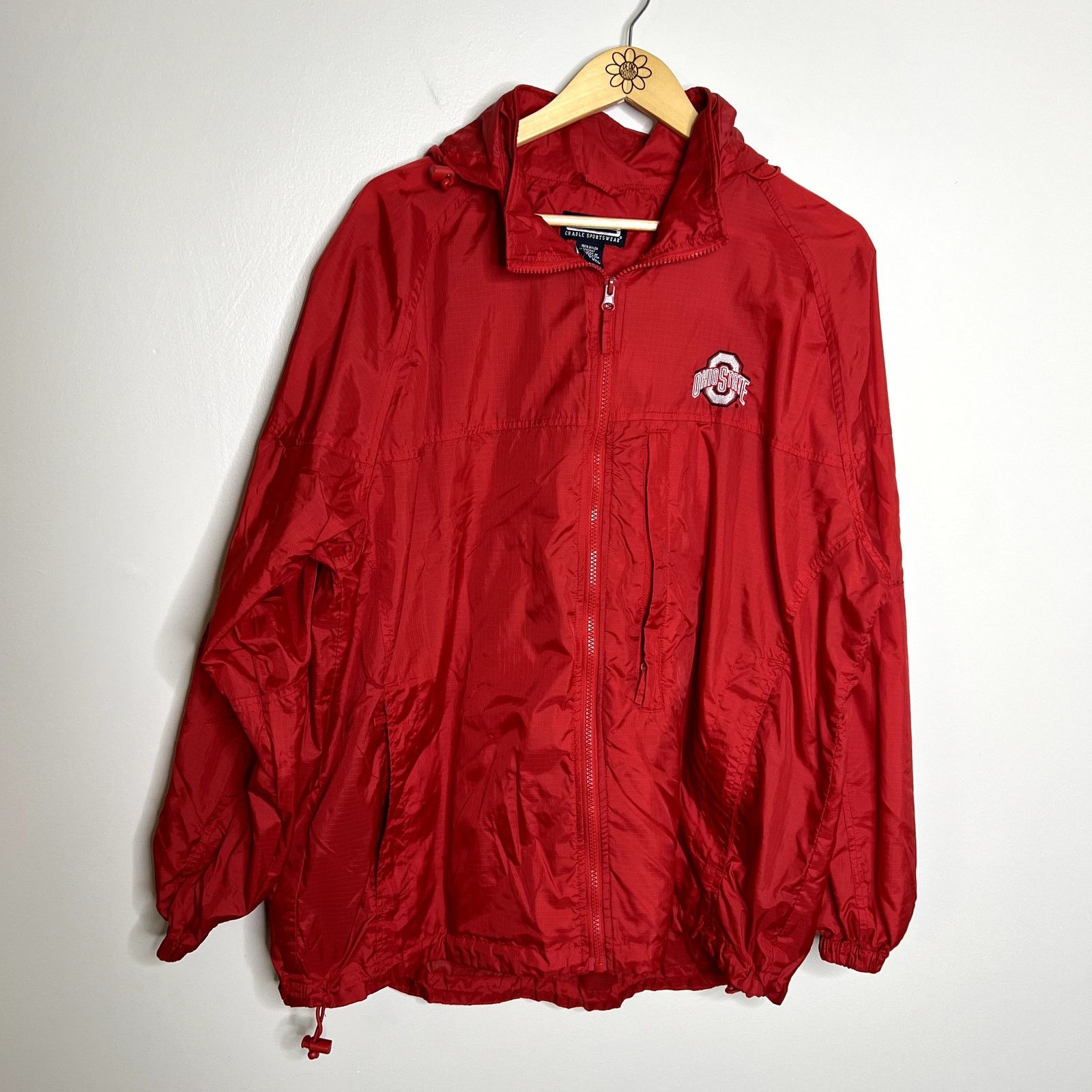 Other Vintage Ohio State Buckeyes Windbreaker Jacket Red Full Zip Size L / US 10 / IT 46 - 4 Thumbnail
